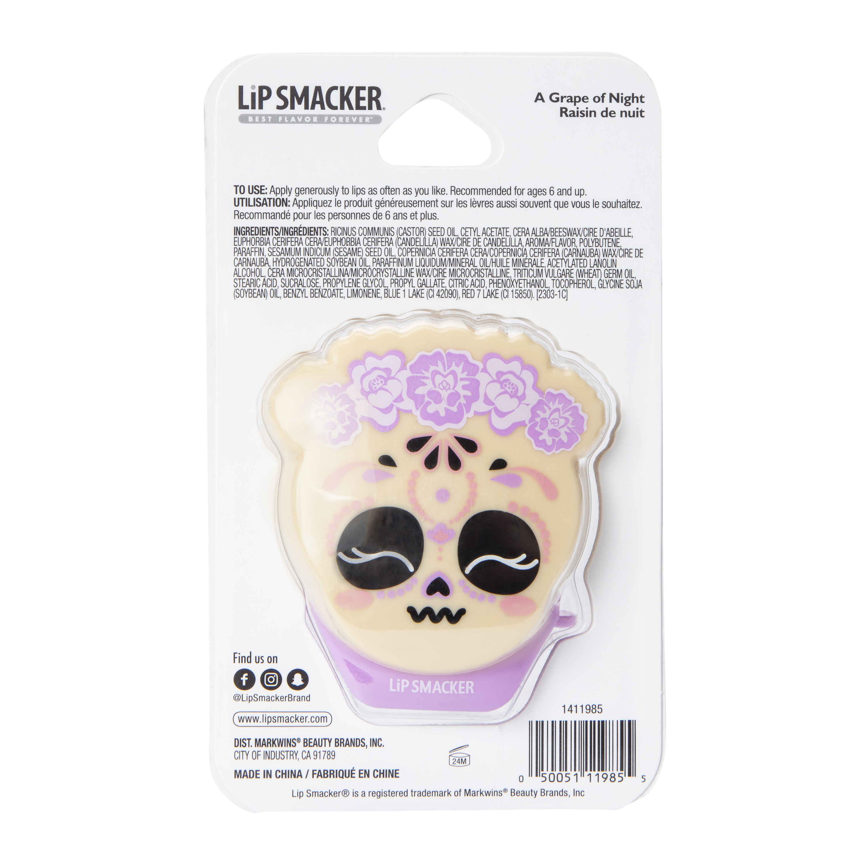 Lip Smacker® A Grape Of Night Dia De Los Muertos Lip Balm