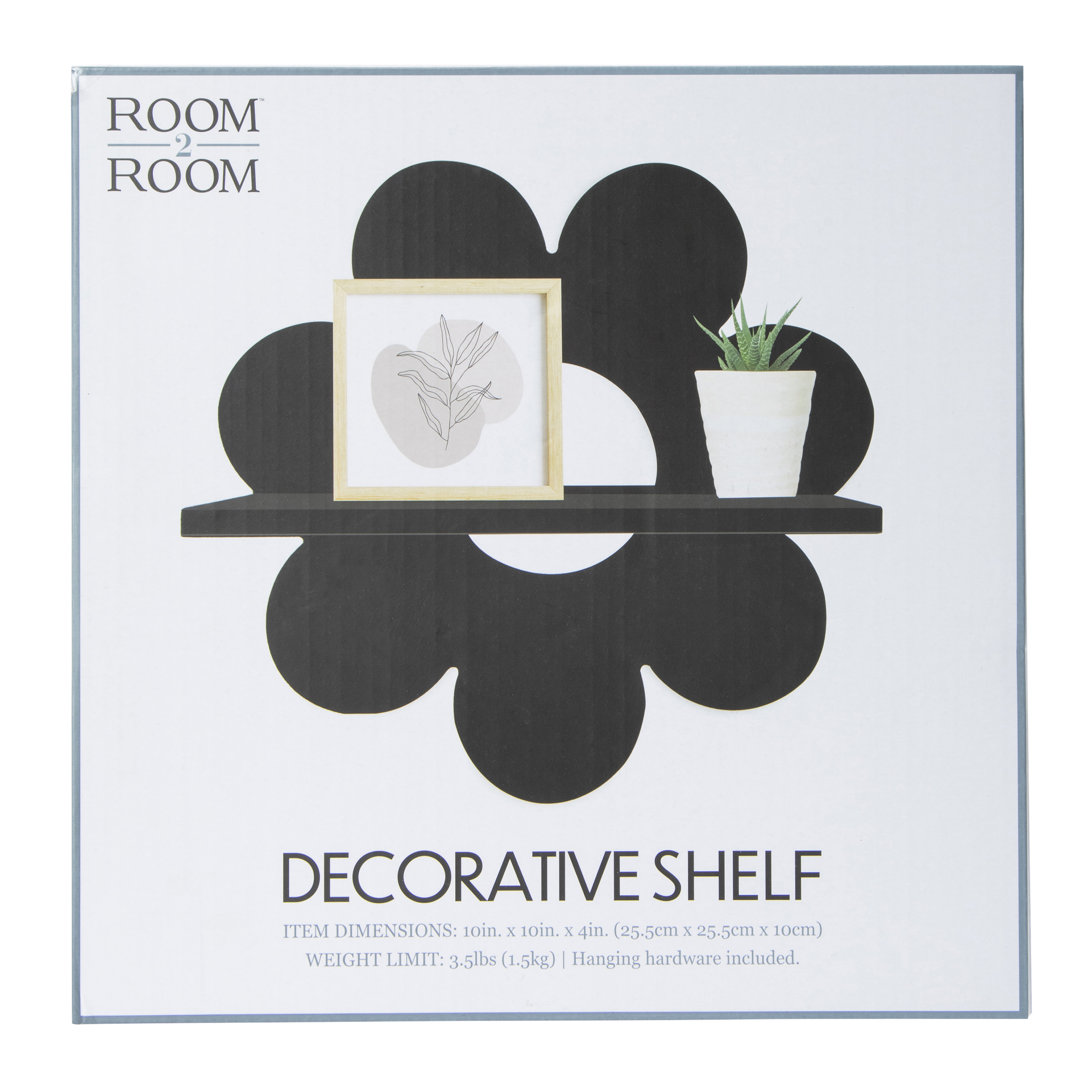 Daisy Decorative Wall Shelf 10in