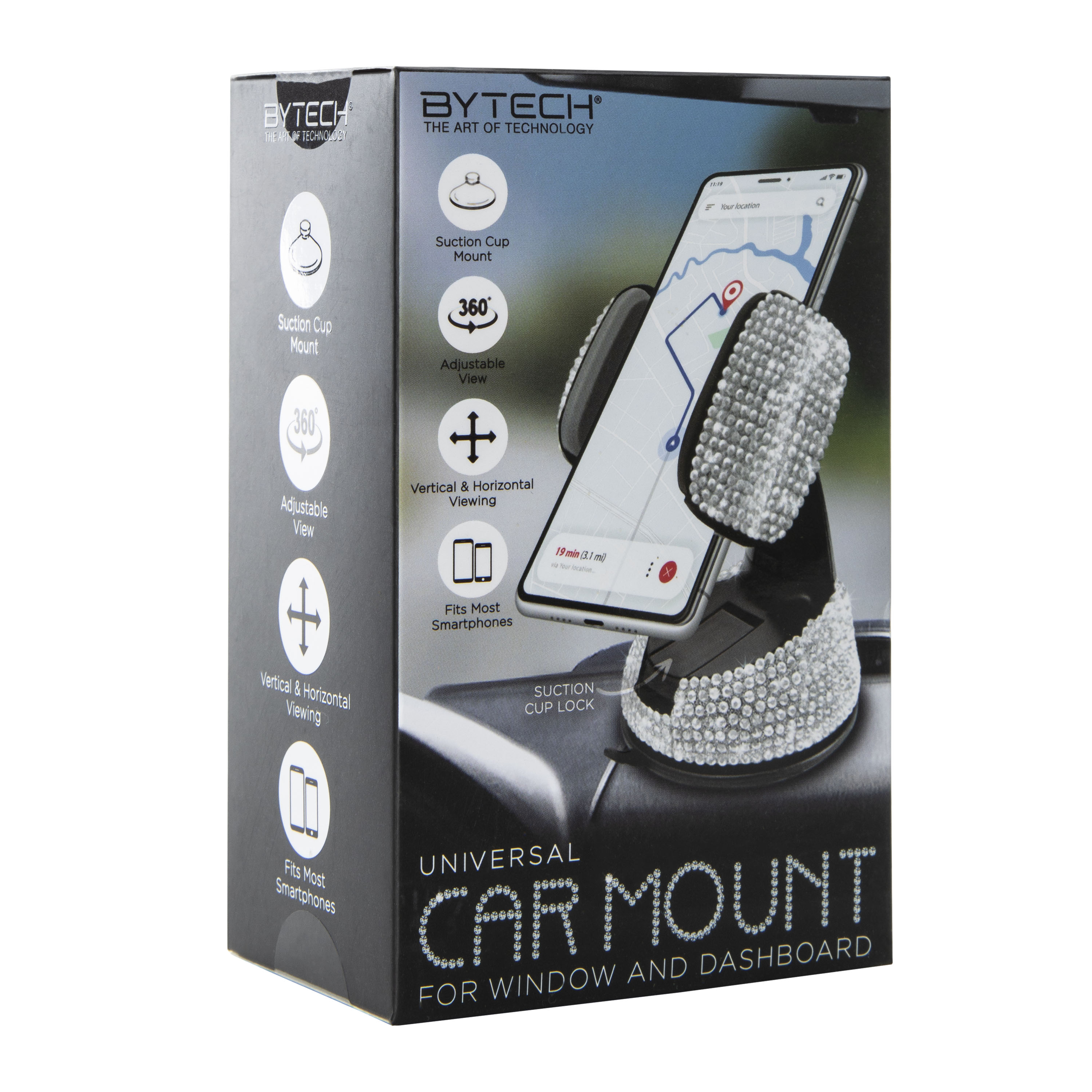 Universal Bling Suction Phone Car Mount