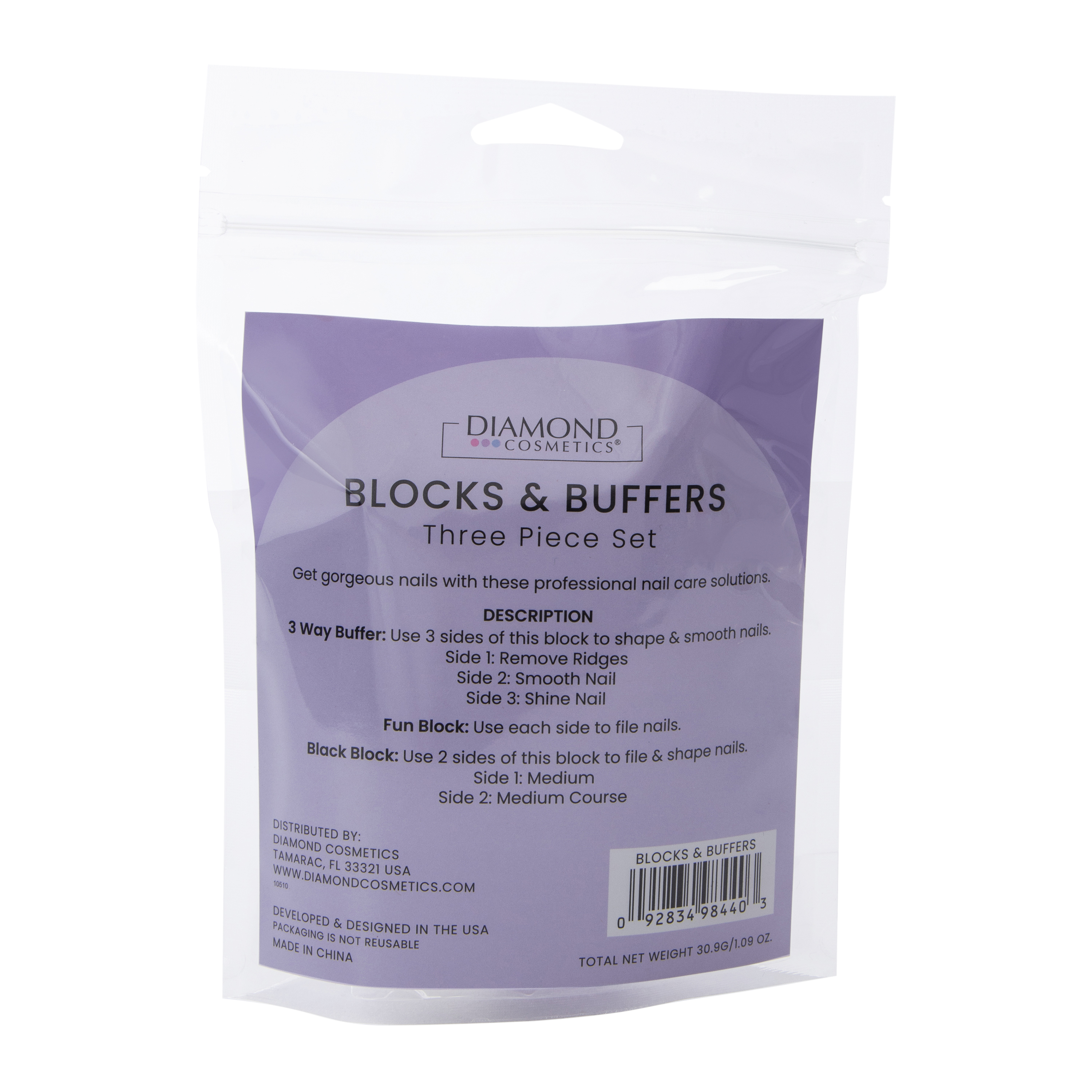 Diamond Cosmetics® Rainbow Blocks & Buffers Set 3-Piece