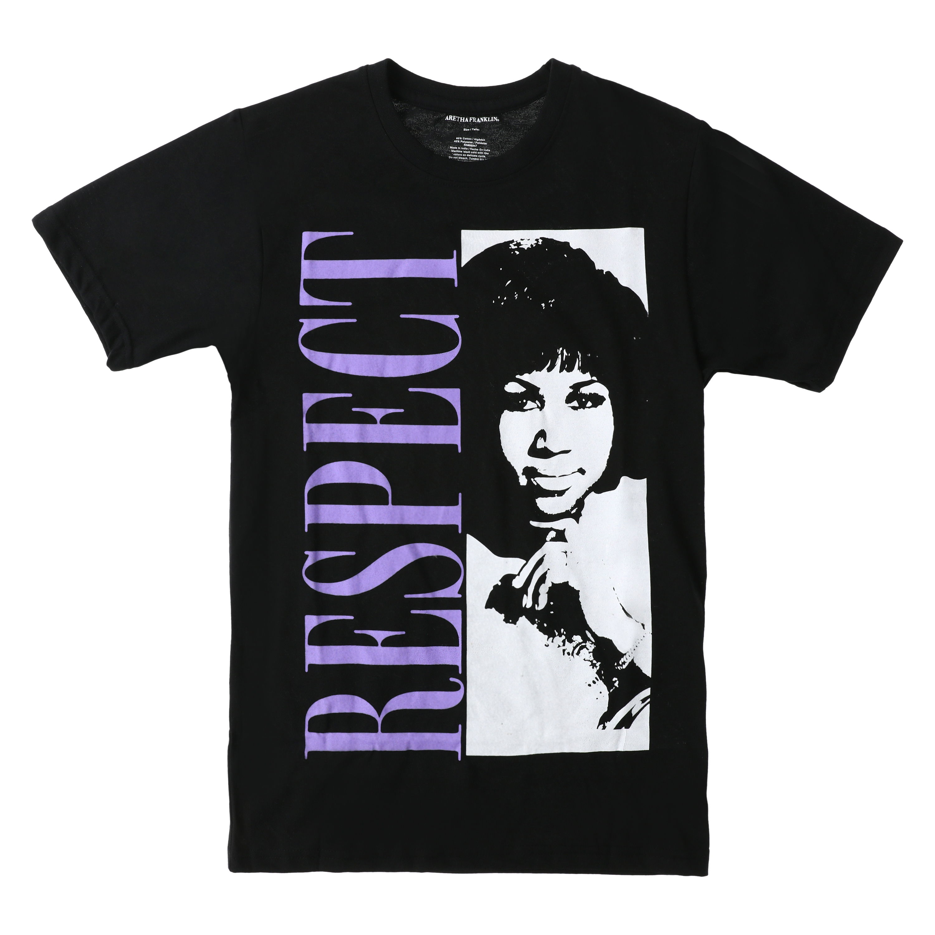 Official Aretha Franklin Milton Graphic T-Shirt – Unisex White Band Tee With Logo Design - View #7