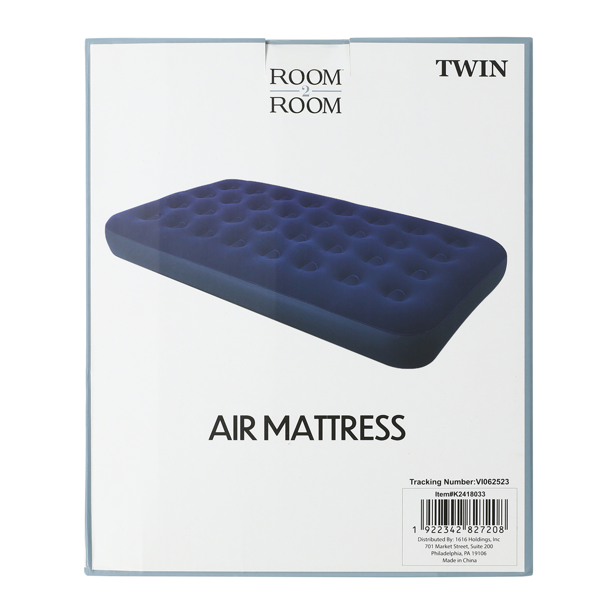 twin size air mattress 39in x 75in