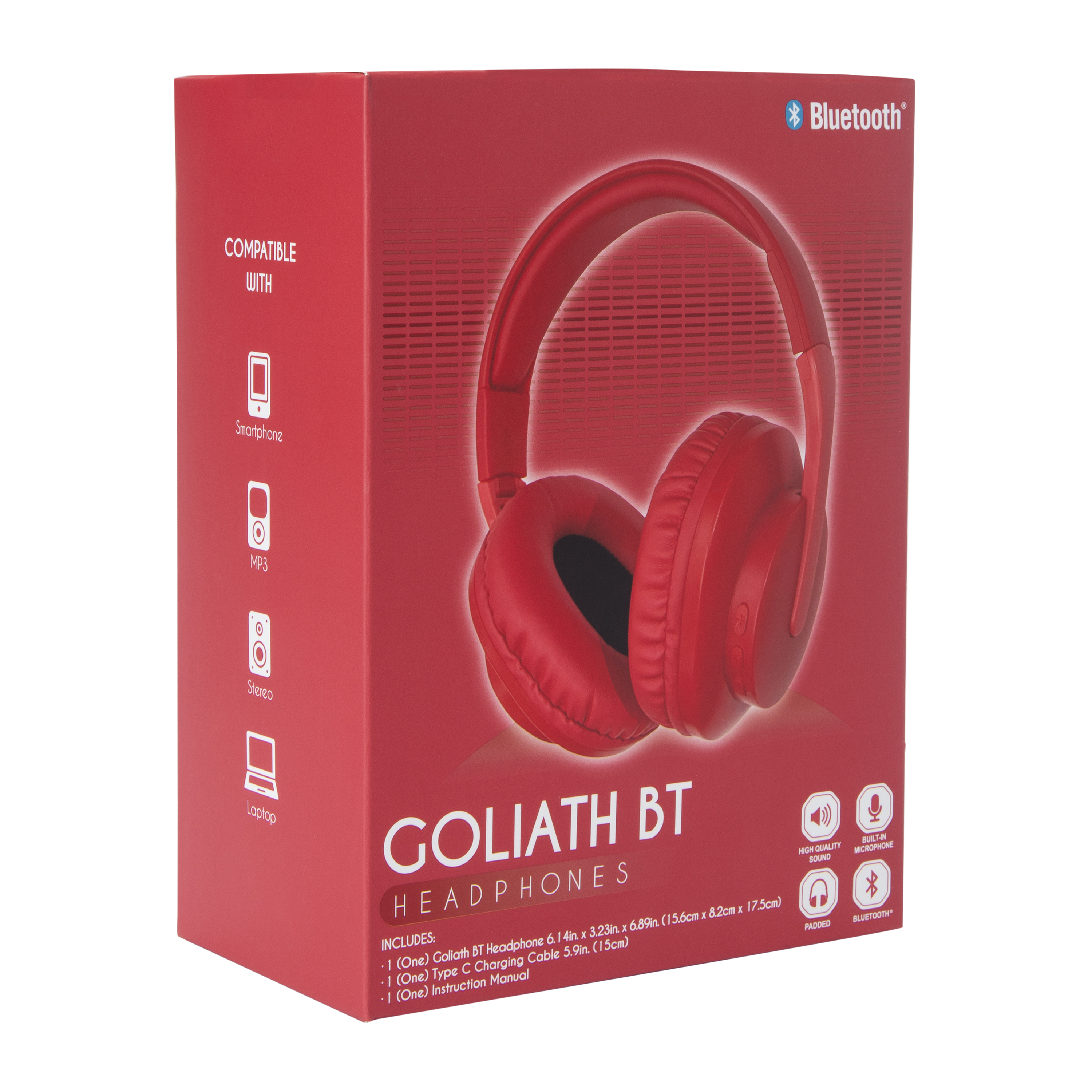 goliath bluetooth over ear headphones with mic Five Below