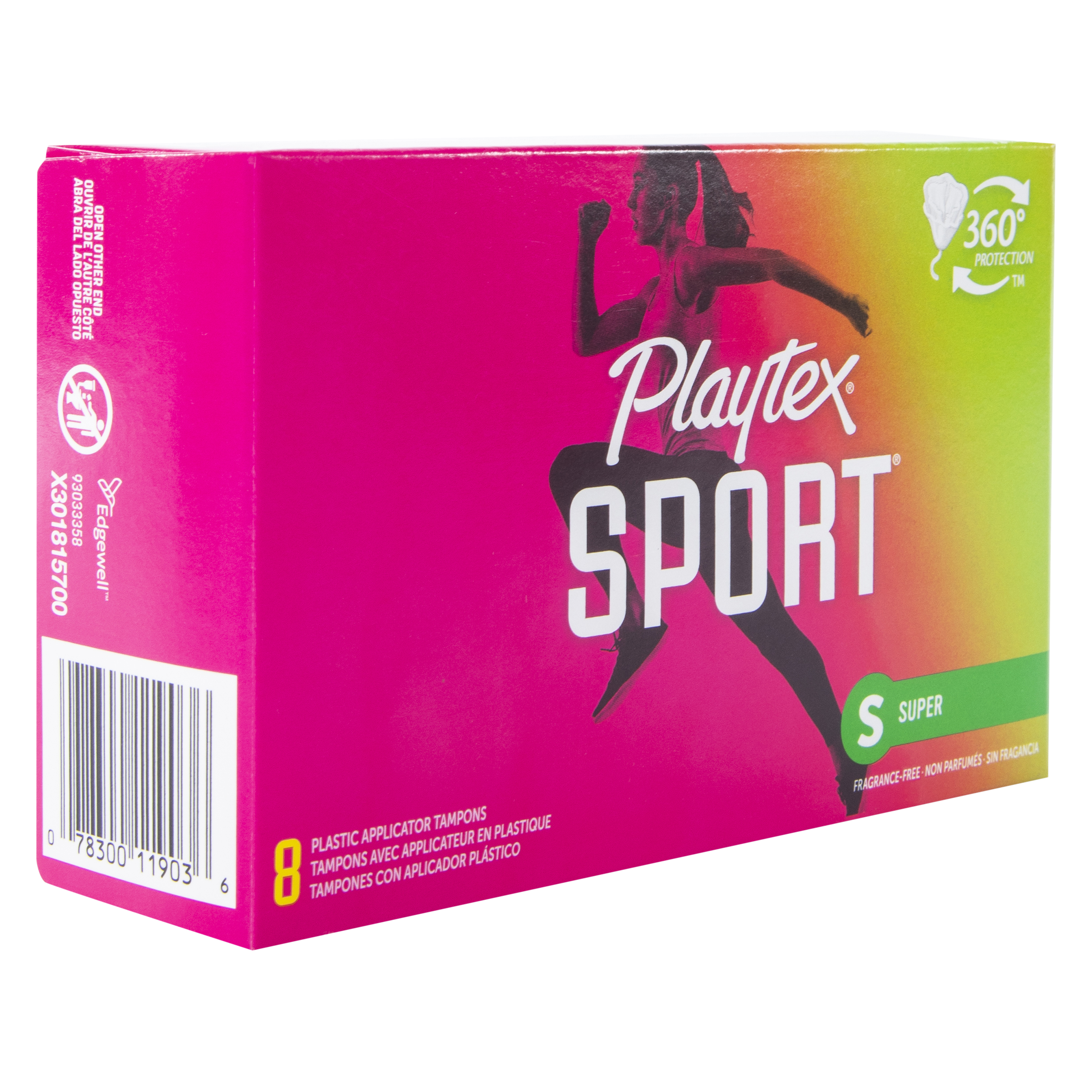 playtex® sport® regular tampons 8-count
