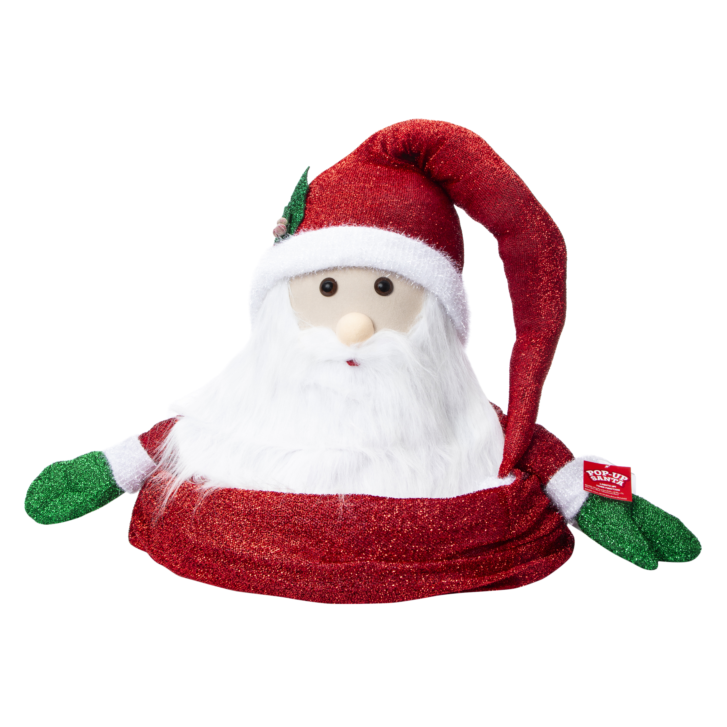 Collapsible Santa Claus Decoration 74in