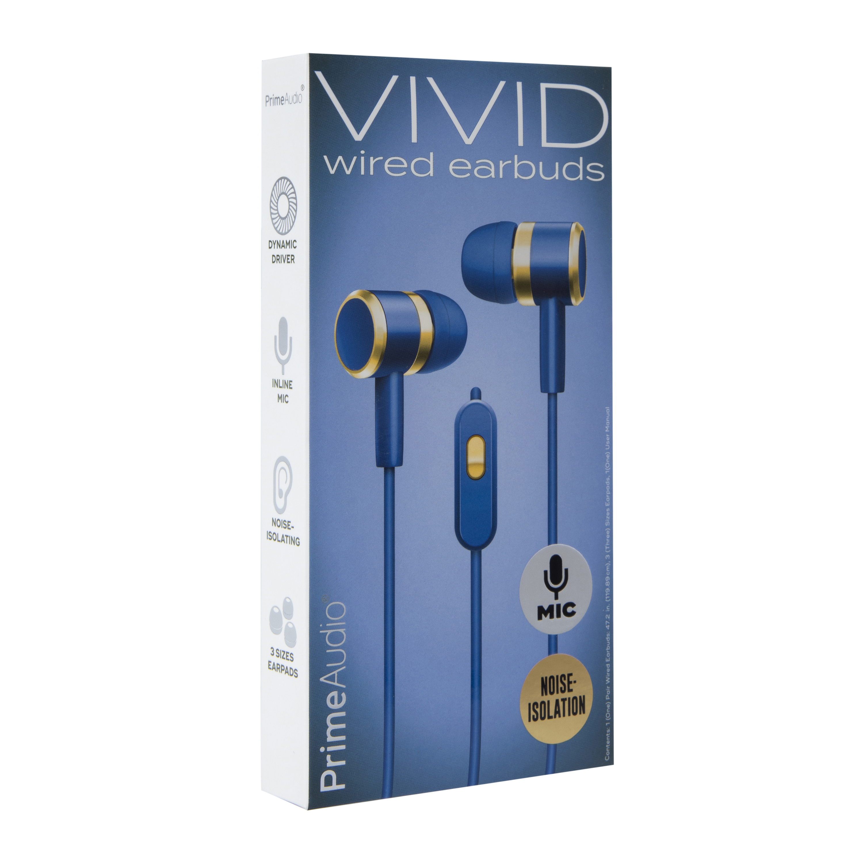 Noise-Isolating Vivid Wired Earbuds With Mic | Five Below