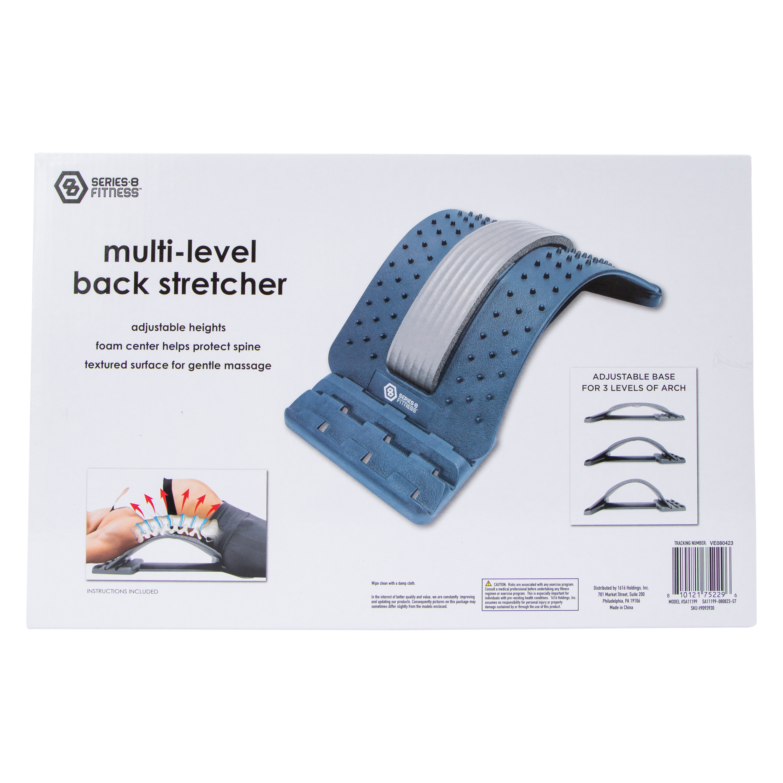 Series-8 Fitness™ Multi-Level Back Stretcher 14.76in x 9.76in