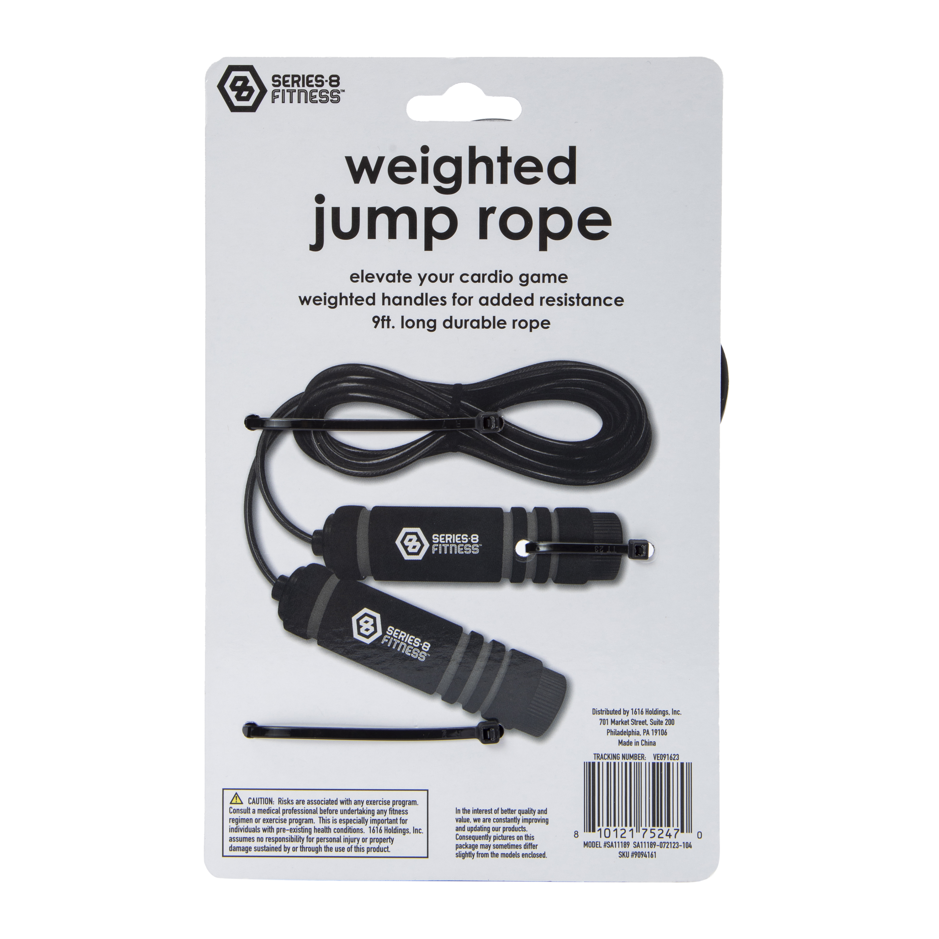 Series-8 Fitness™ Weighted Jump Rope 9ft