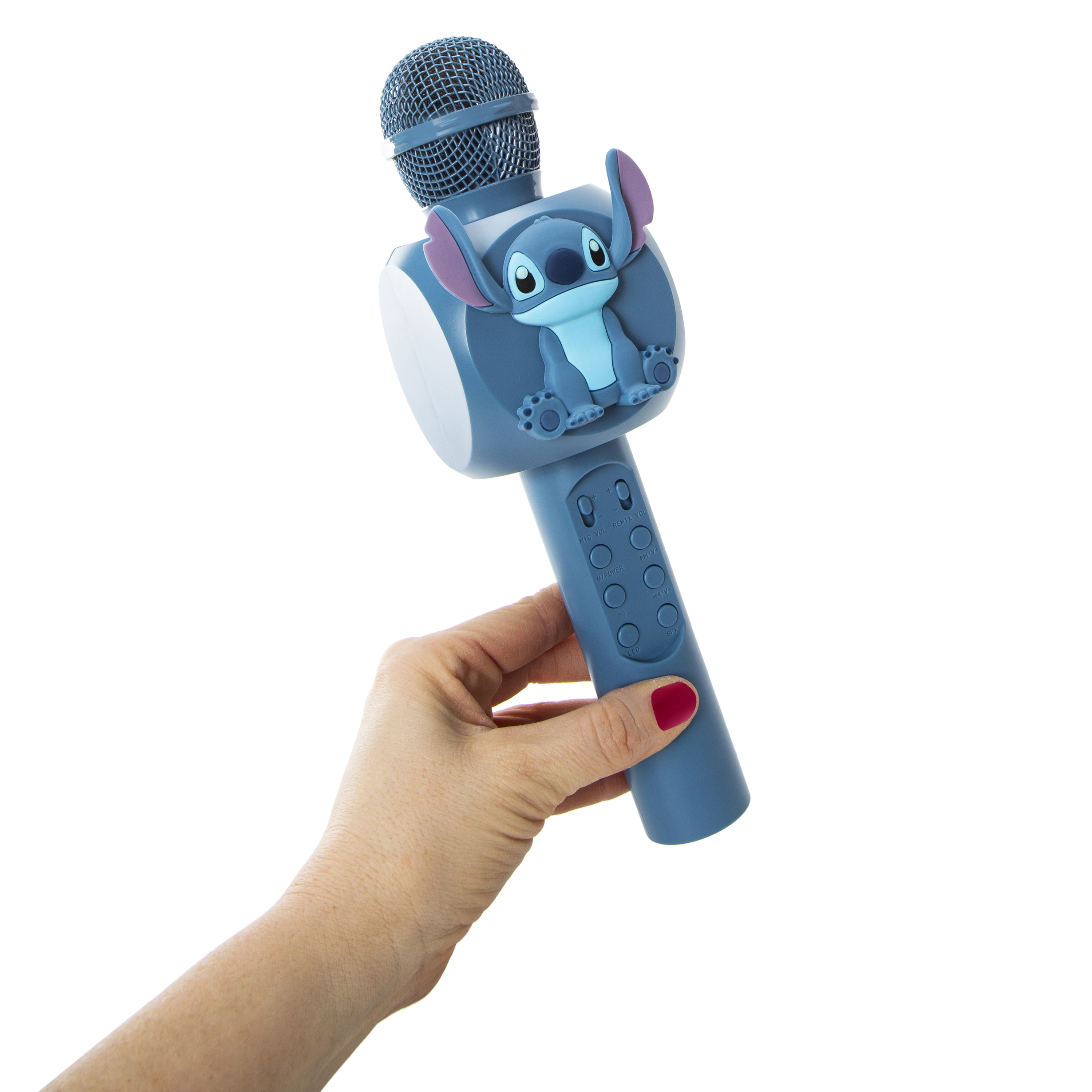 Bluetooth Disney Stitch LED Karaoke Microphone