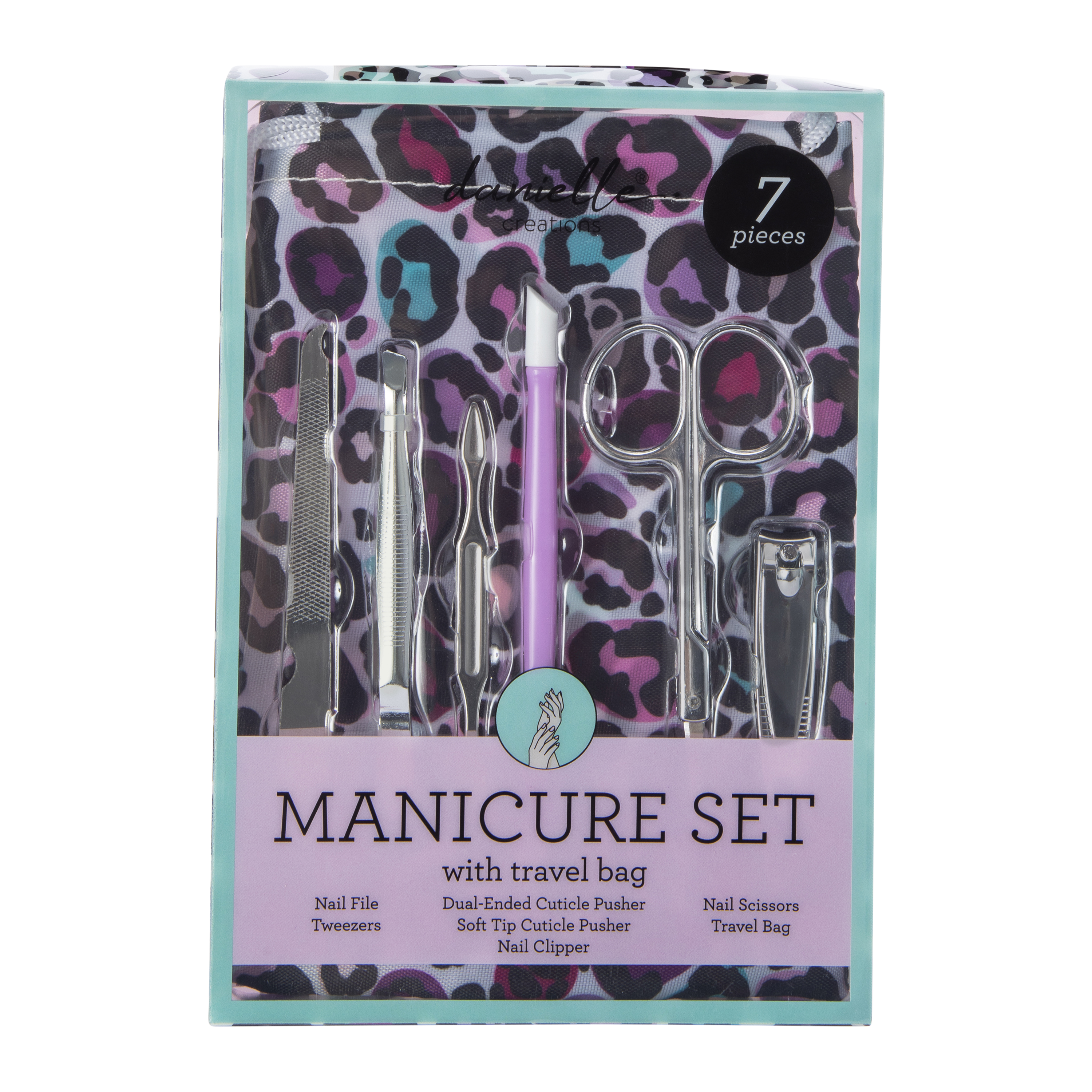 Danielle Creations® Manicure Set With Travel Bag 7-Piece | Five Below