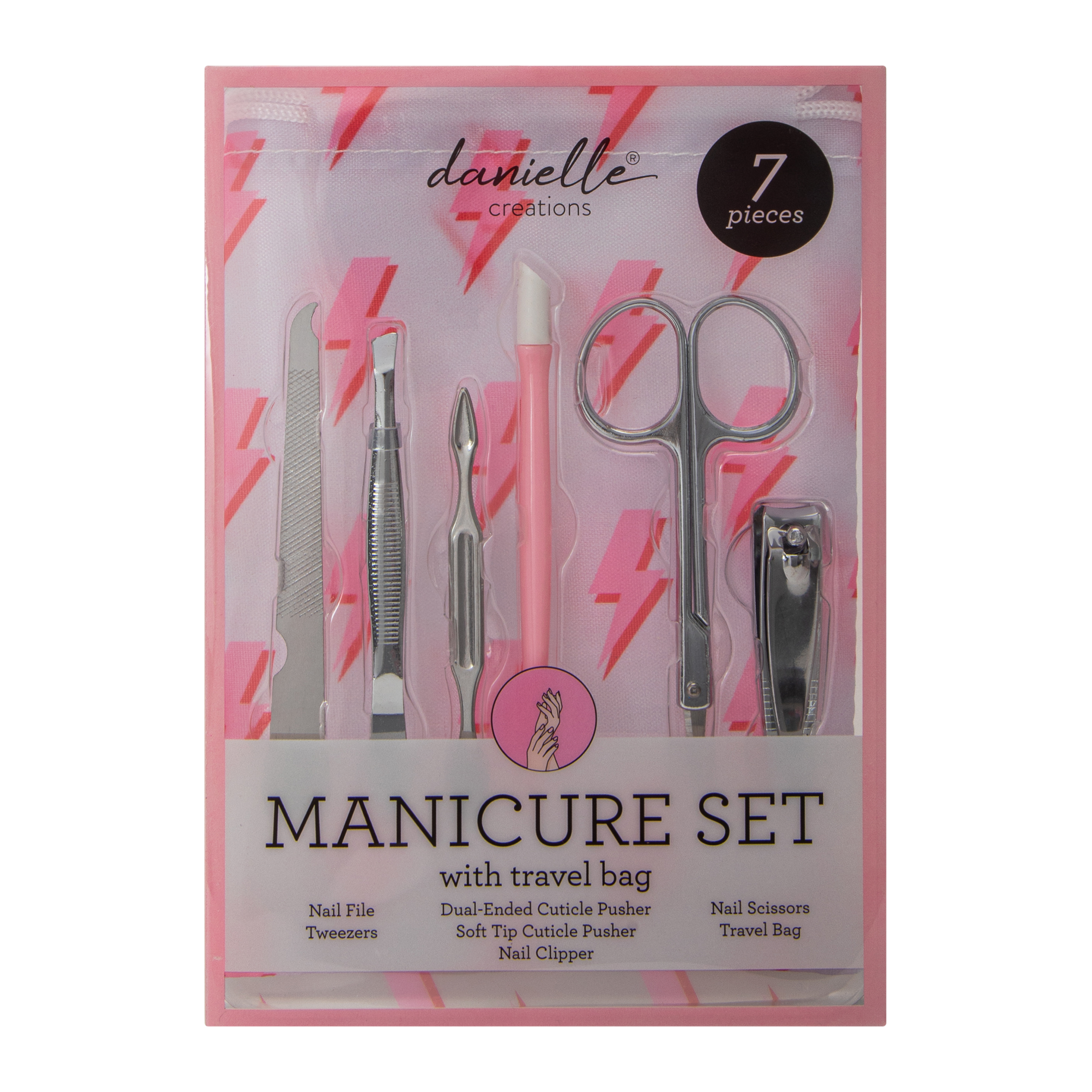 Danielle Creations® Manicure Set With Travel Bag 7-Piece | Five Below