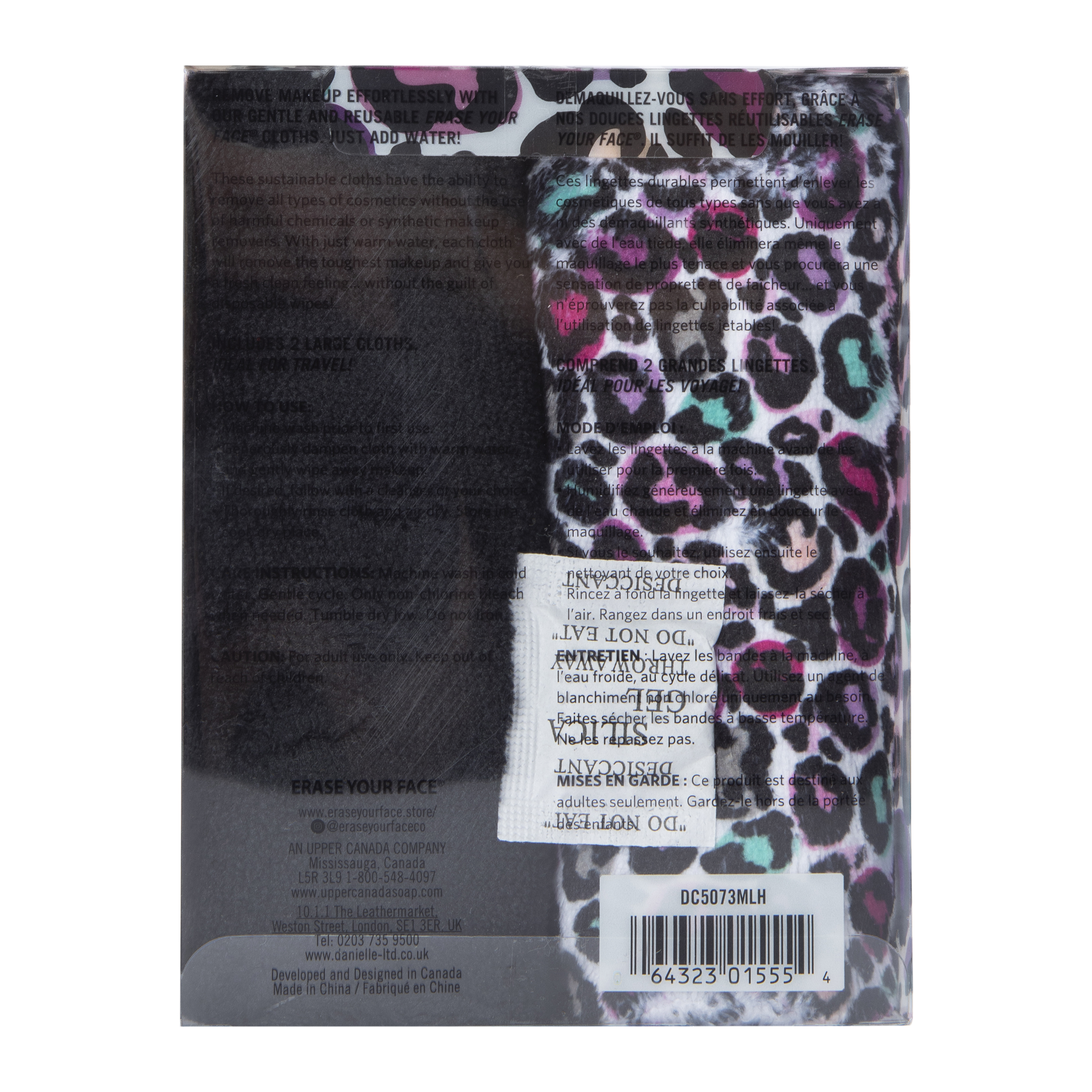 Erase Your Face Reusable Makeup Removing Cloths 2-Count