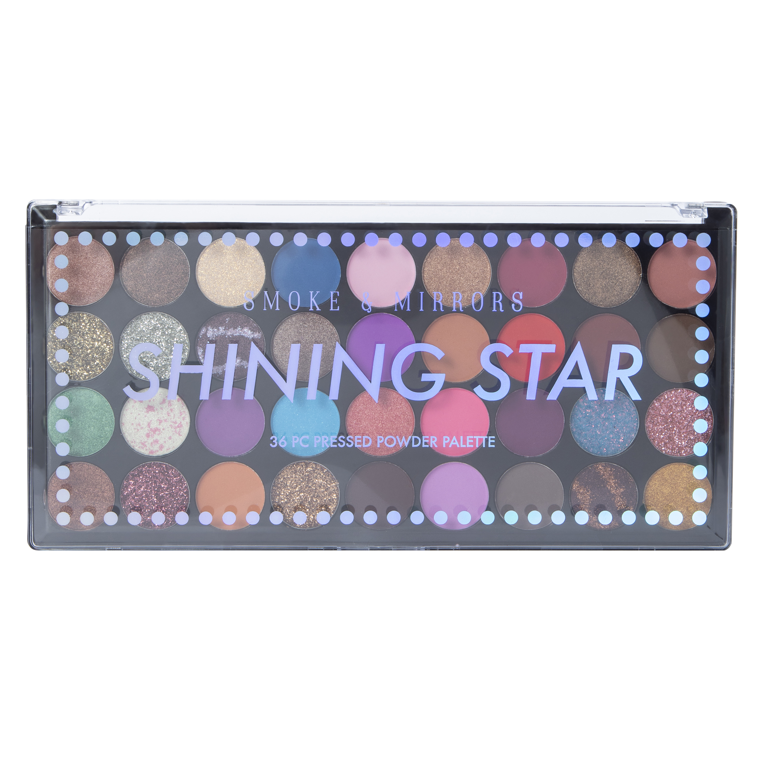 smoke & mirrors shining star pressed powder palette 36-piece