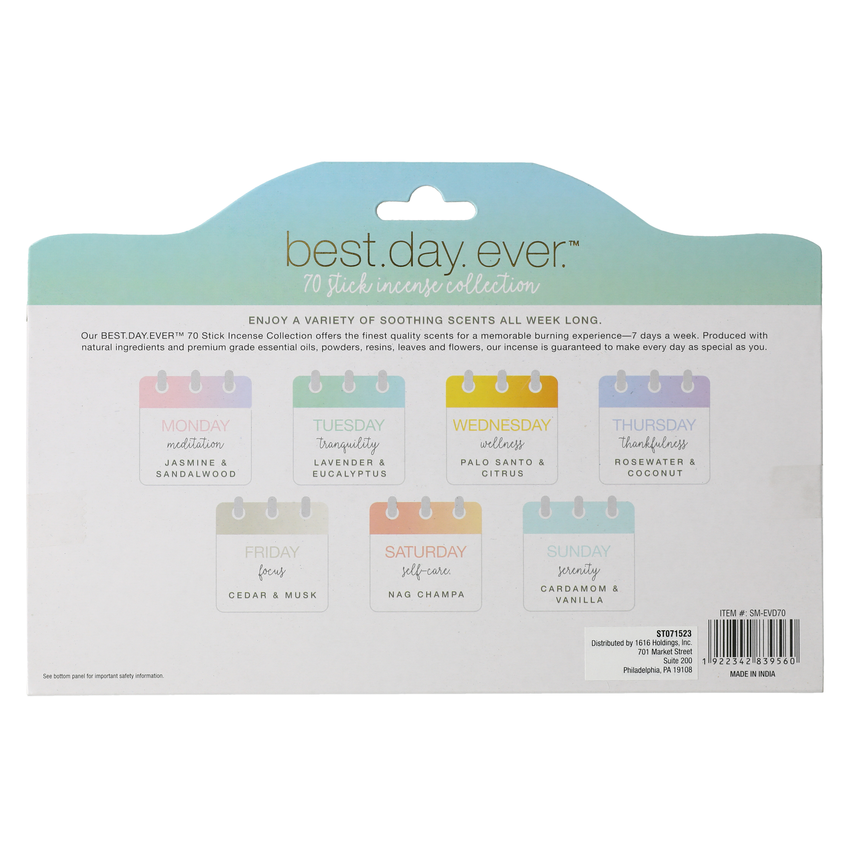 Daily Incense Variety Pack 70-Count