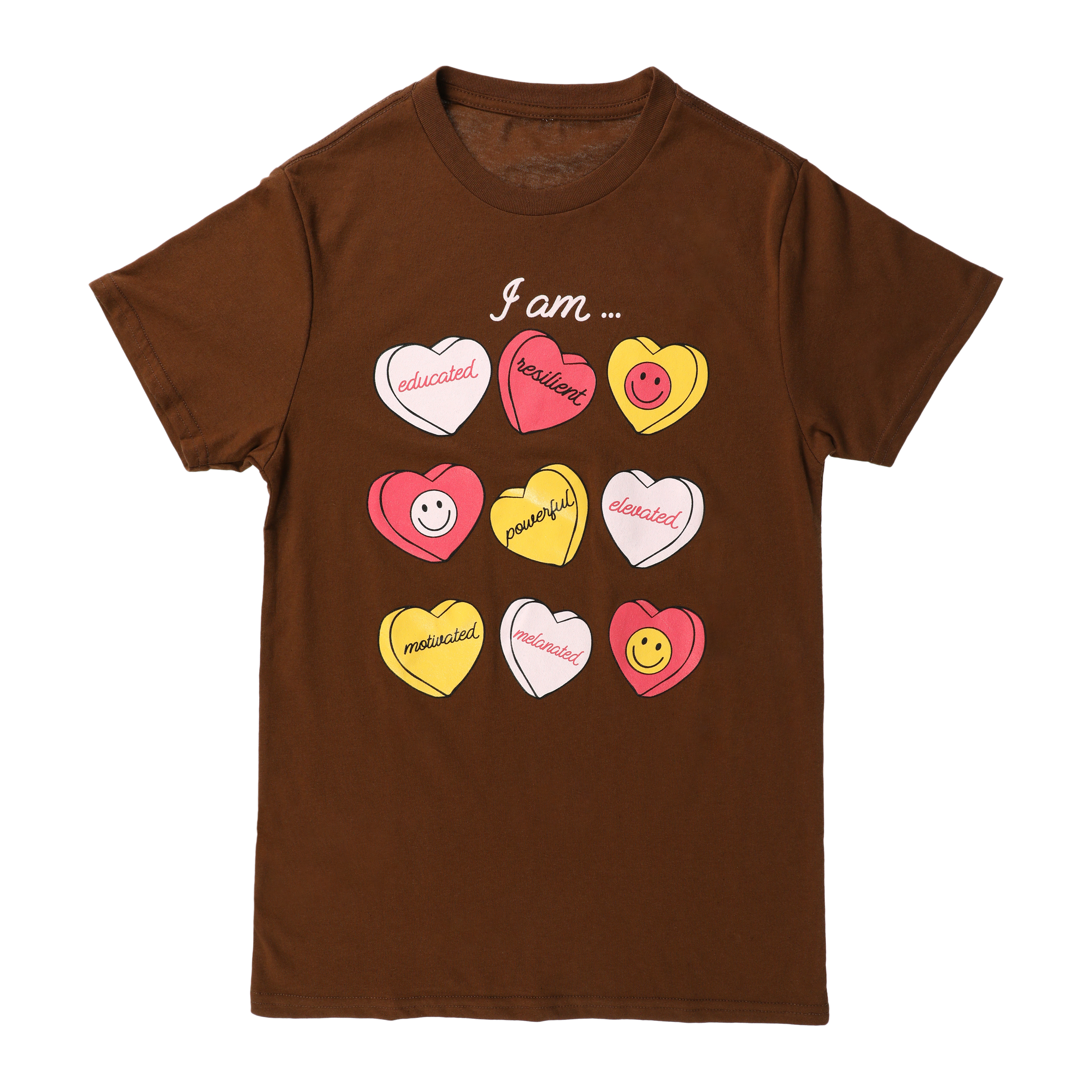 Valentine’s Day Shirt – “You Are Enough” Candy Heart Tee, Retro Casual Short Sleeve Top For Women, Inspirational Gift T-Shirt - View #5