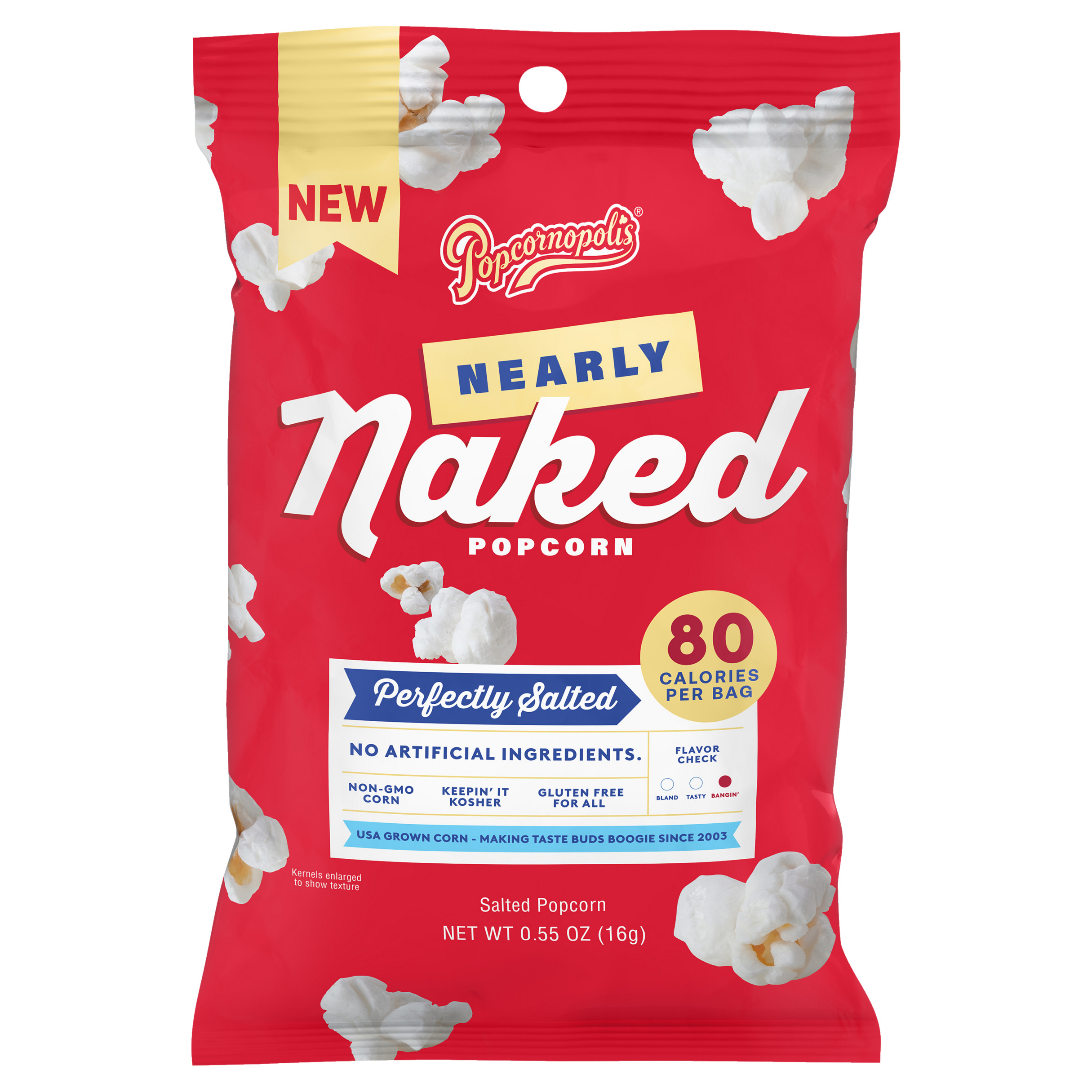 Nearly Naked Salted Popcorn 0.55oz