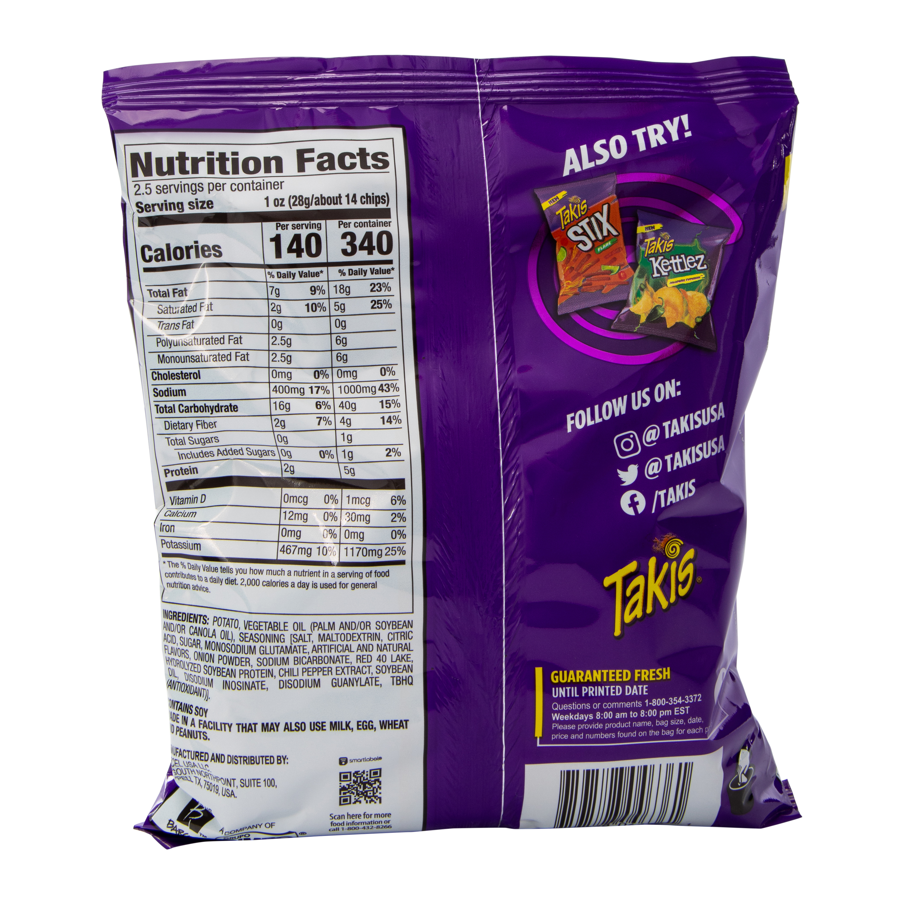 Takis® Kettlez® Fuego Kettle-Cooked Potato Chips 2.5oz