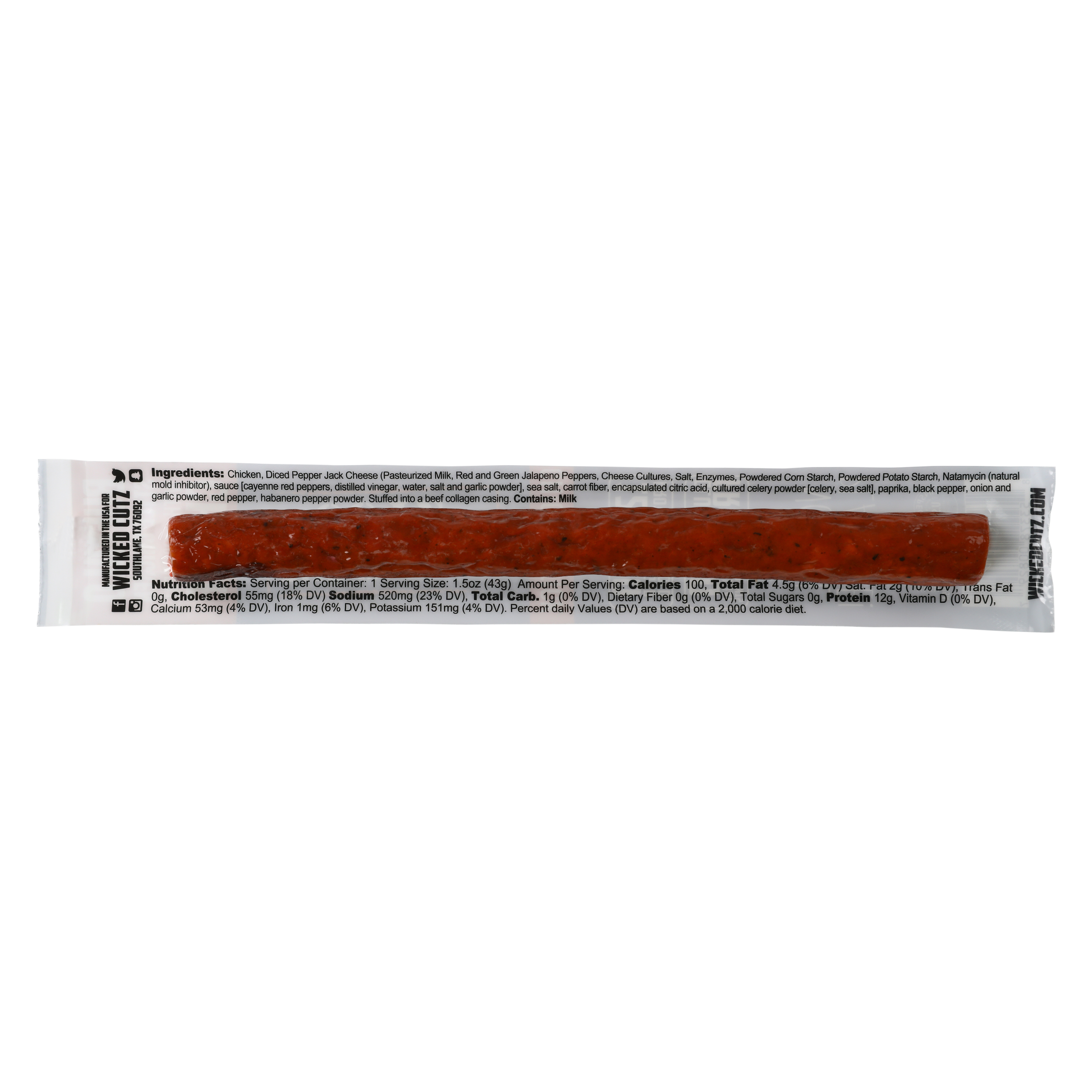 Wicked Cutz Jerky Stick 1.5oz