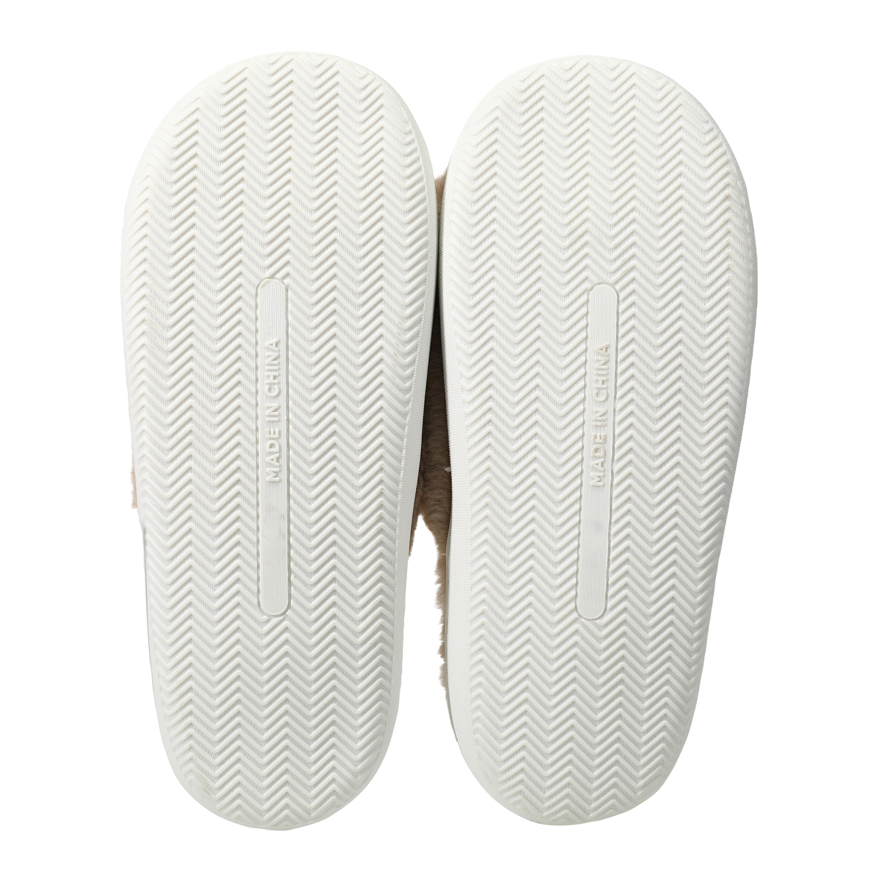 Ladies Faux Fur Fuzzy Slide Sippers