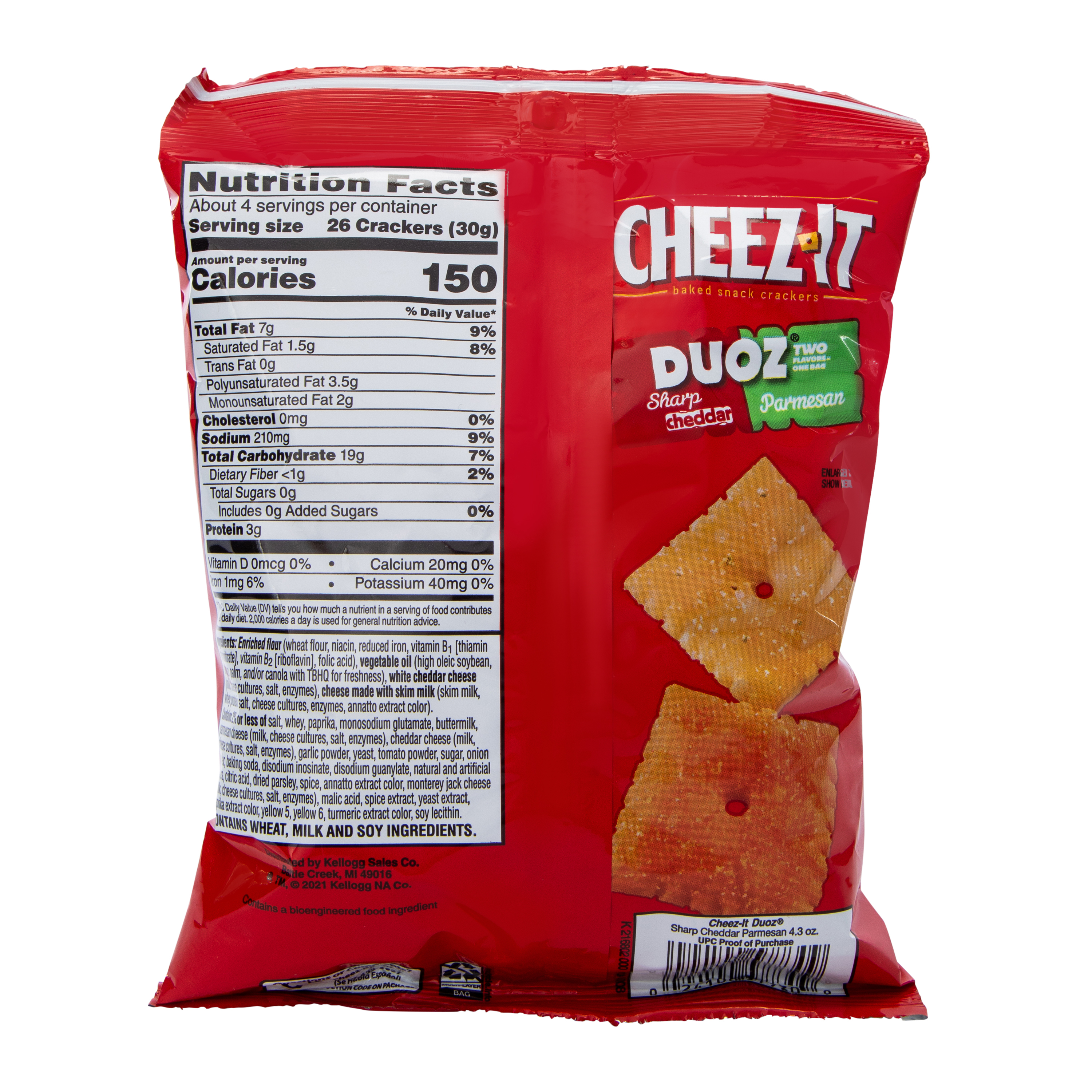 Cheez-It® Duoz Baked Snack Crackers - Sharp Cheddar & Parmesan