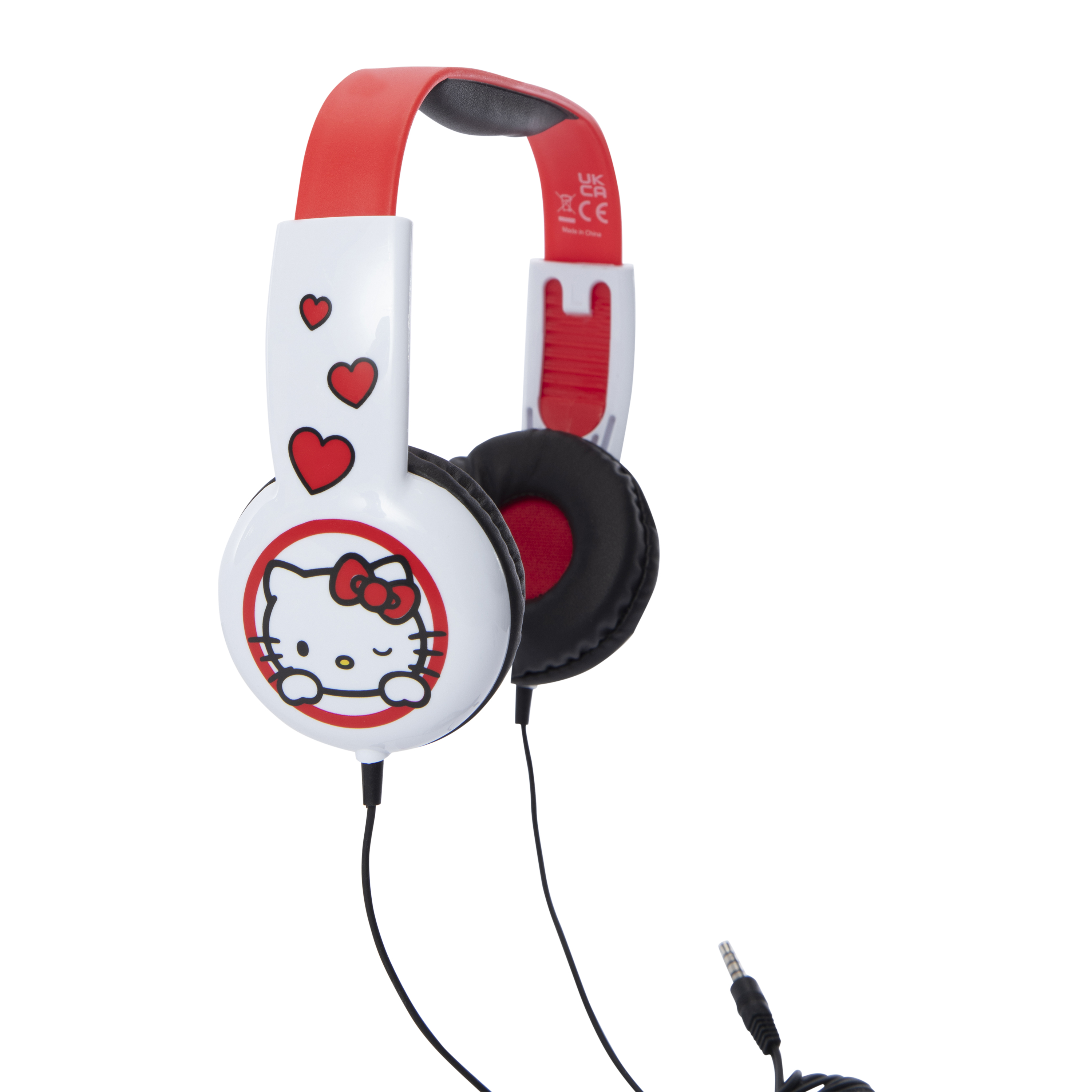 Hello Kitty Kid Safe Wired Headphones With Mic