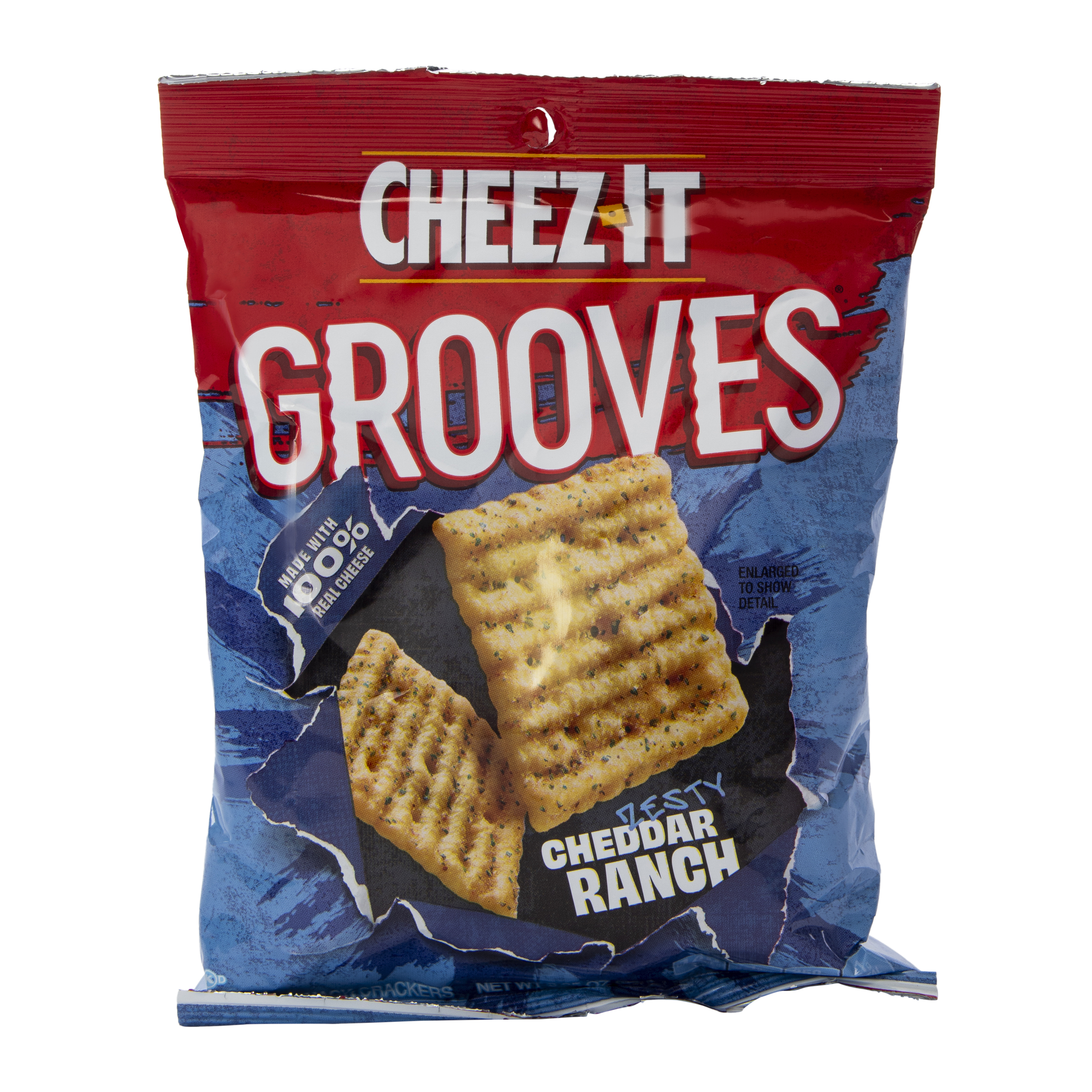 Cheez-It® Grooves® Crunchy Snack Crackers 3.25oz - Zesty Cheddar Ranch