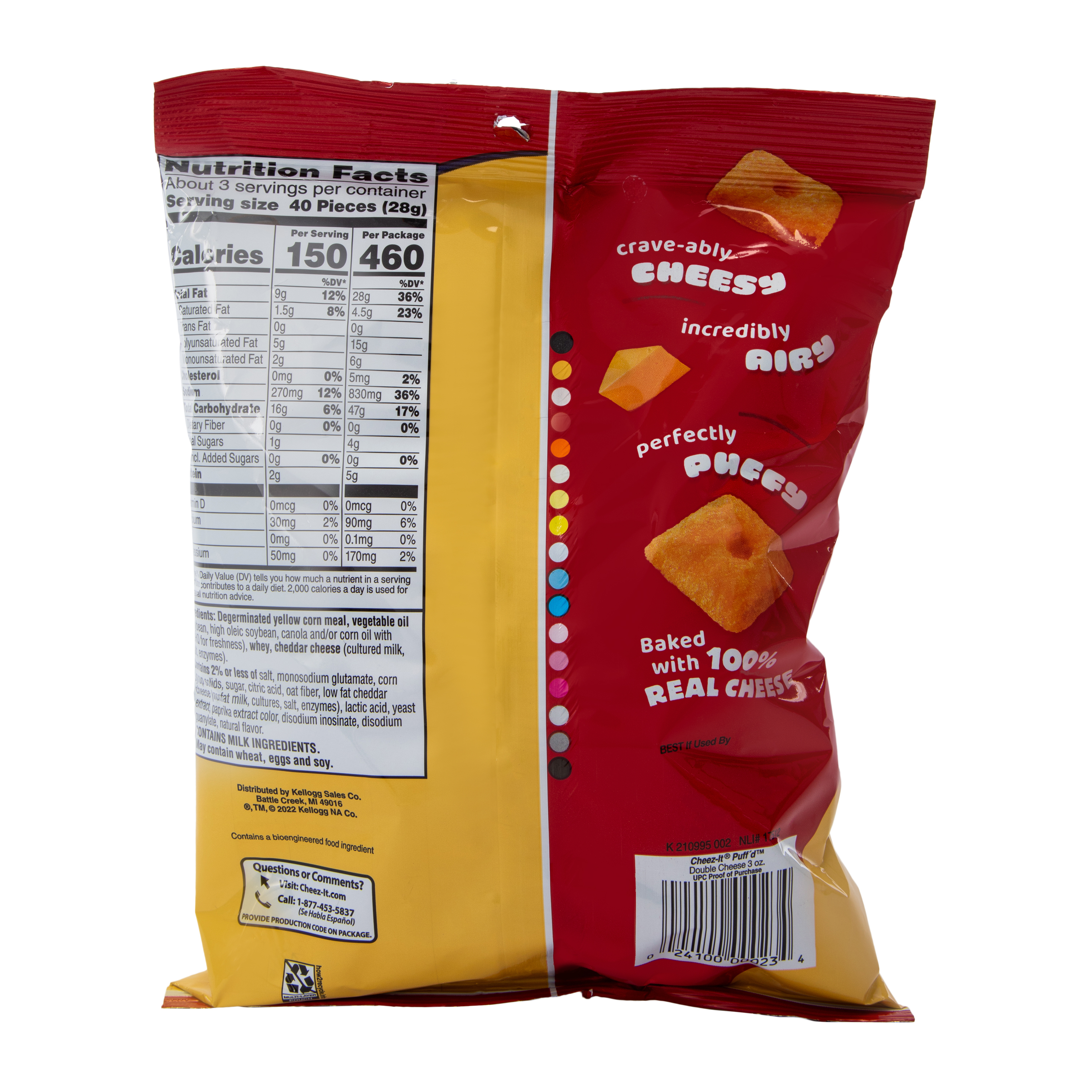 Cheez-It® Puff'd™ Double Cheese Crackers 3oz