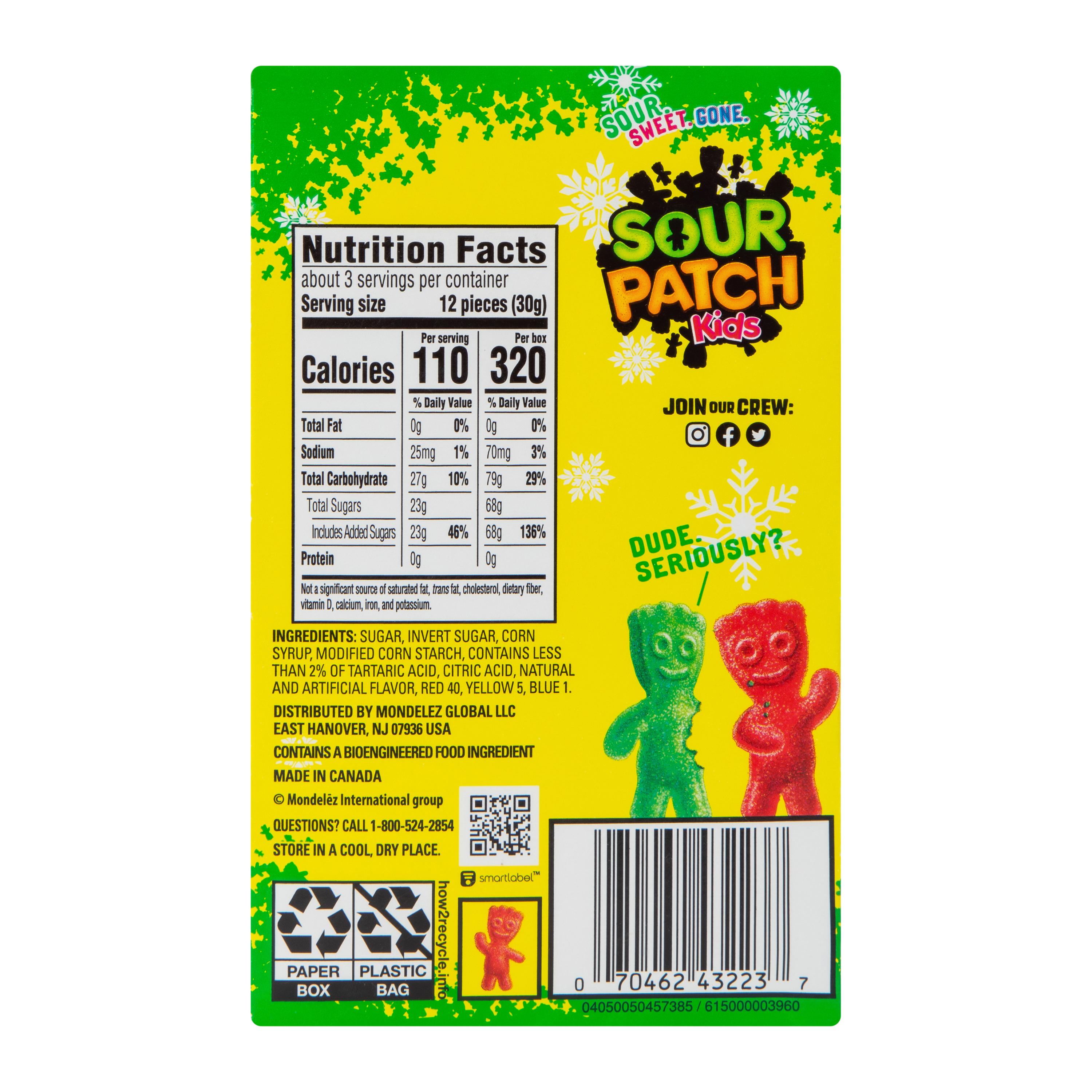 Sour Patch Kids® Holiday Candy 3.1oz