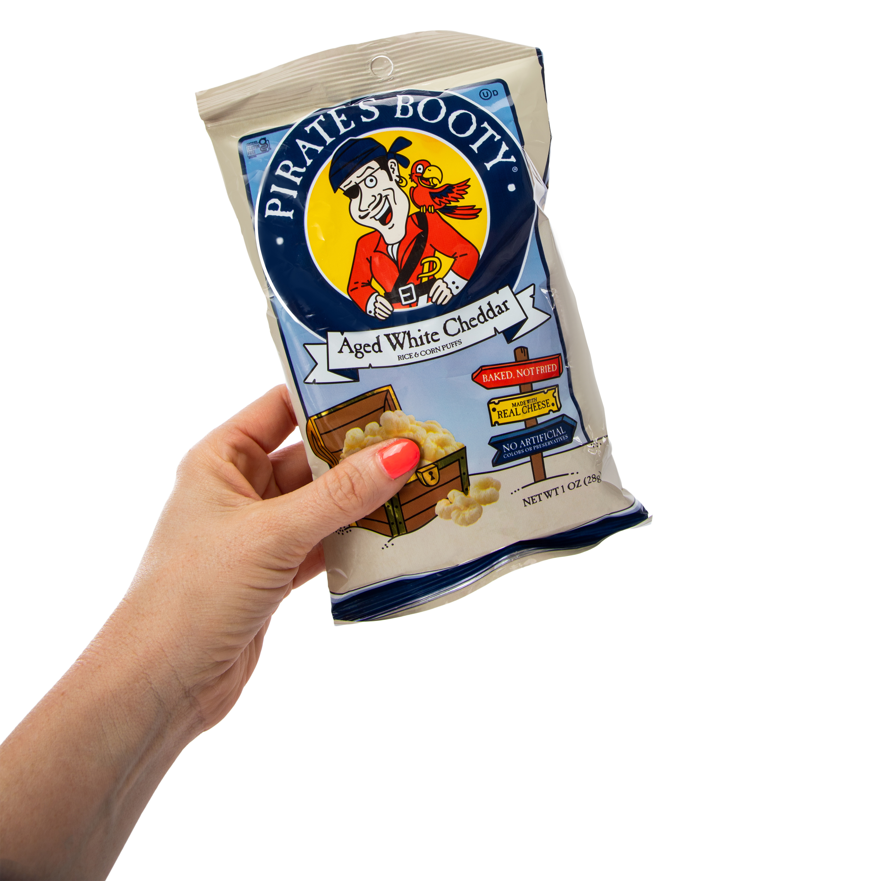 Pirate's Booty® Aged White Cheddar Rice & Corn Puffs 1oz