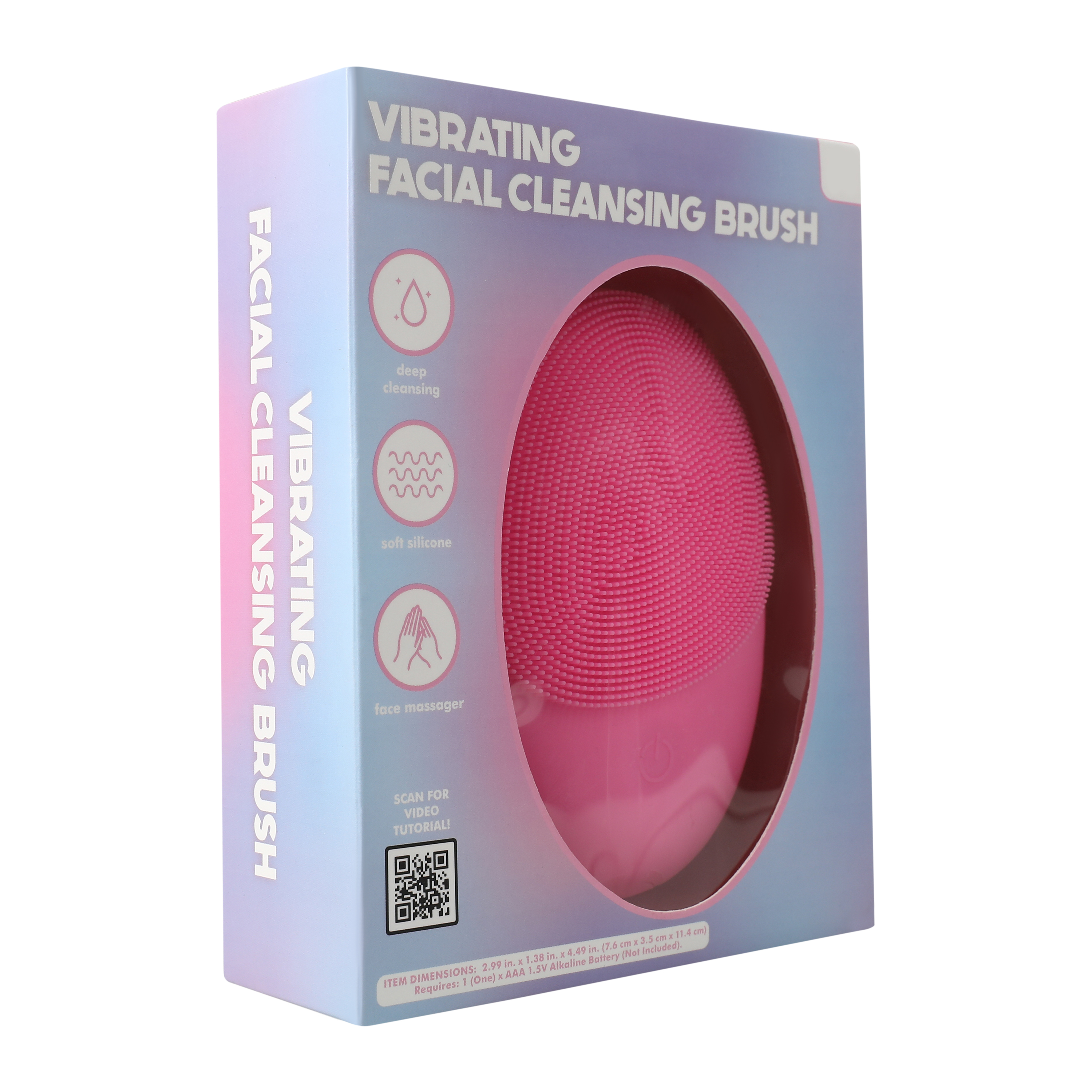 Silicone Vibrating Facial Cleansing Brush