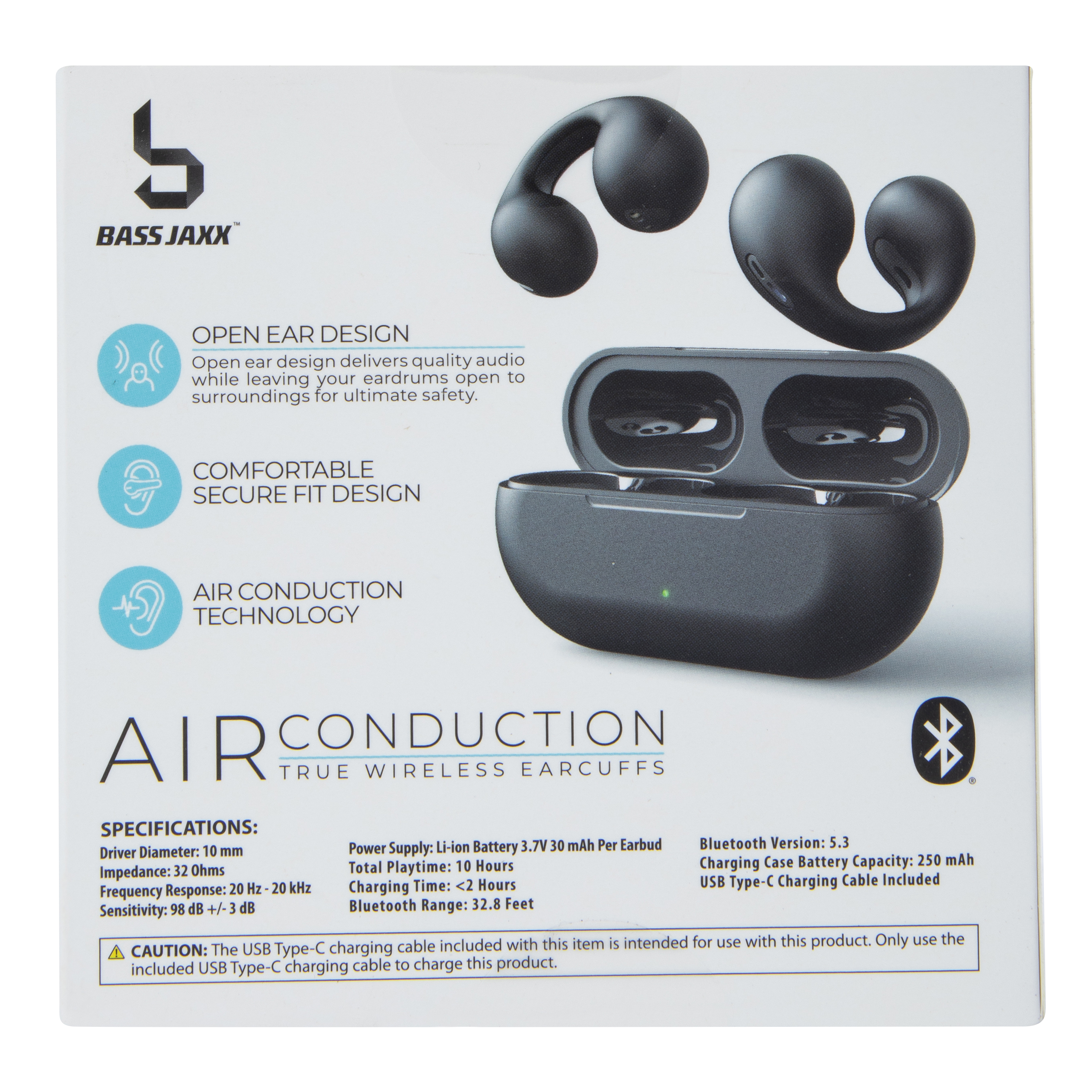 Air Conduction True Wireless Earcuffs Earbuds