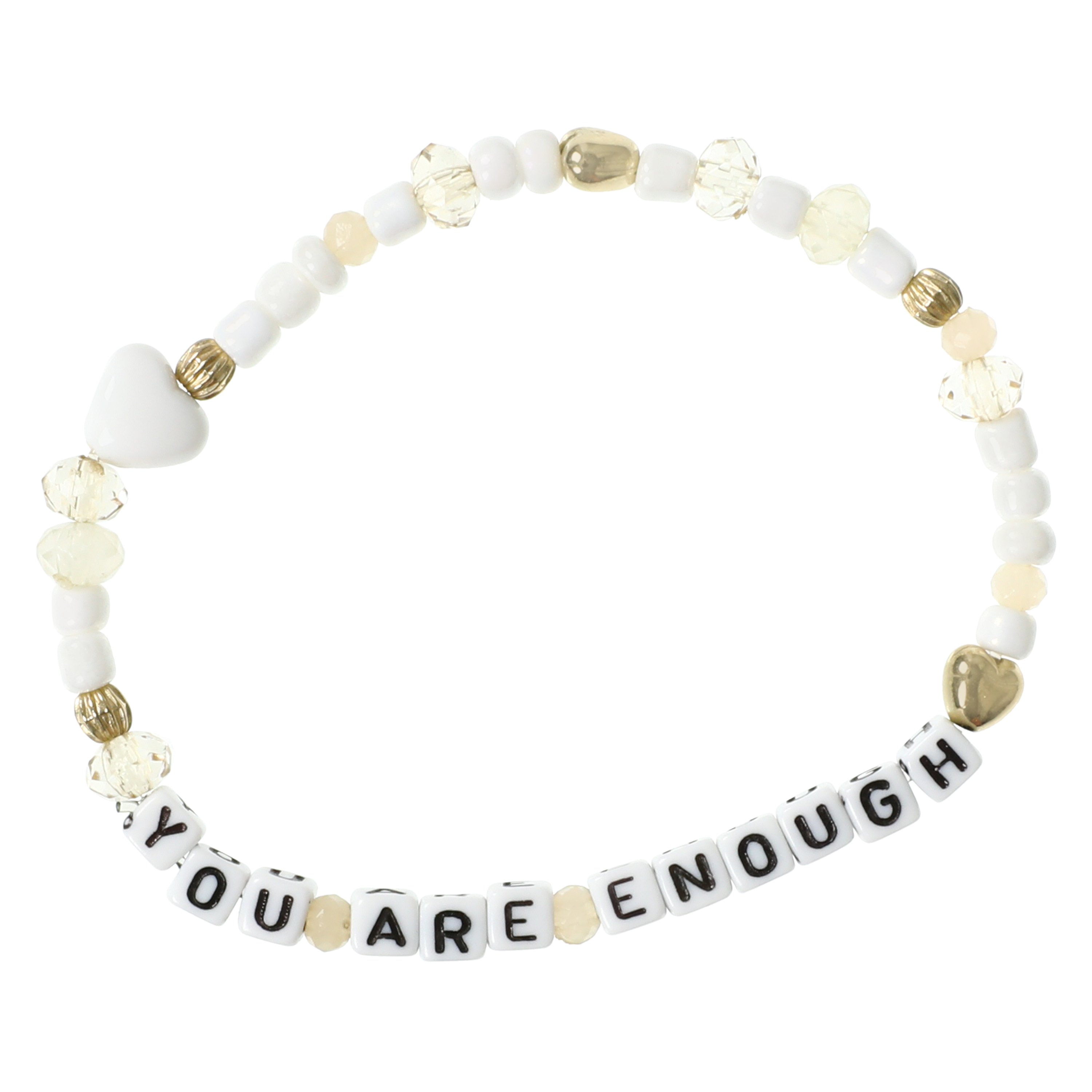 'You Are Enough' Beaded Bracelet