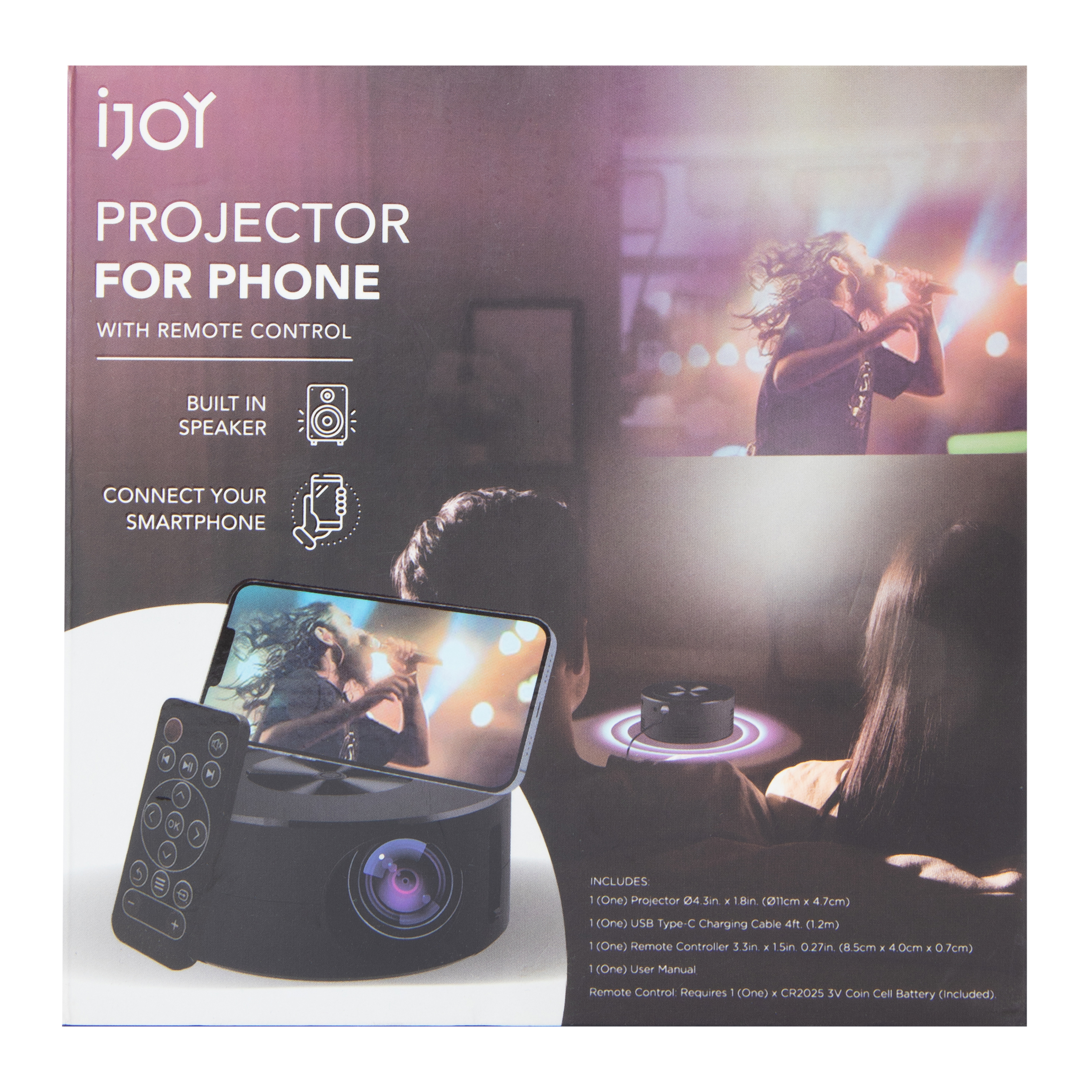 iJoy Projector For Phone With Remote Control