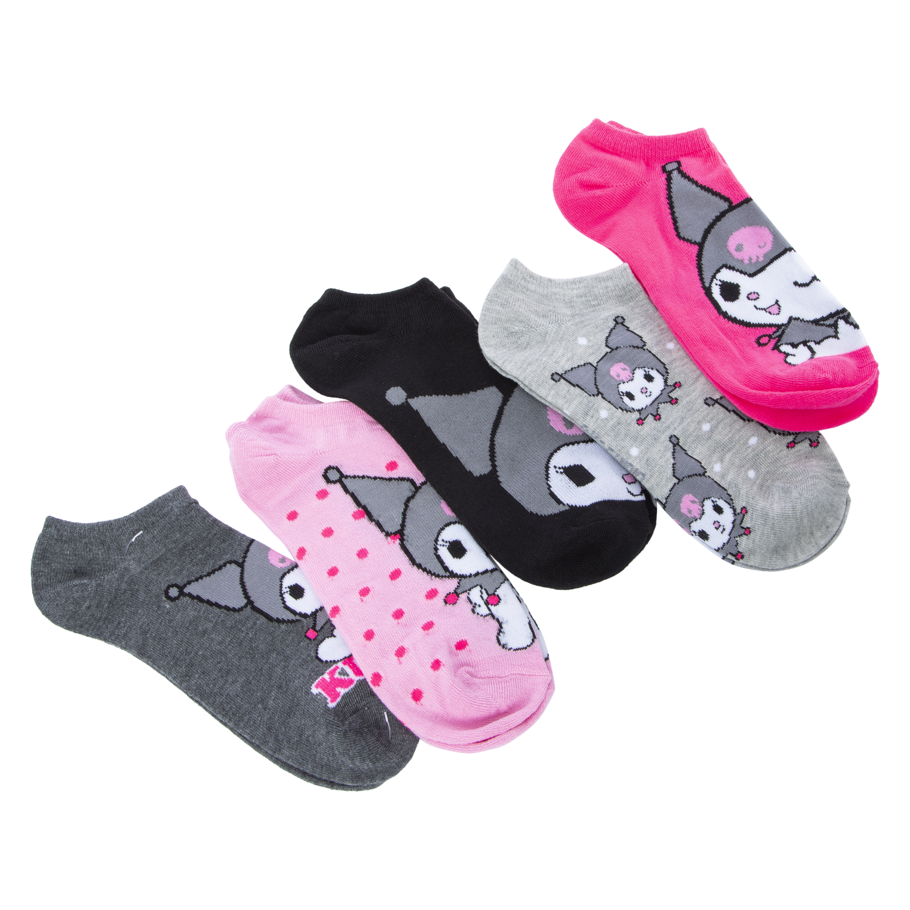 Kuromi Socks - No Show Socks - 5-Pack