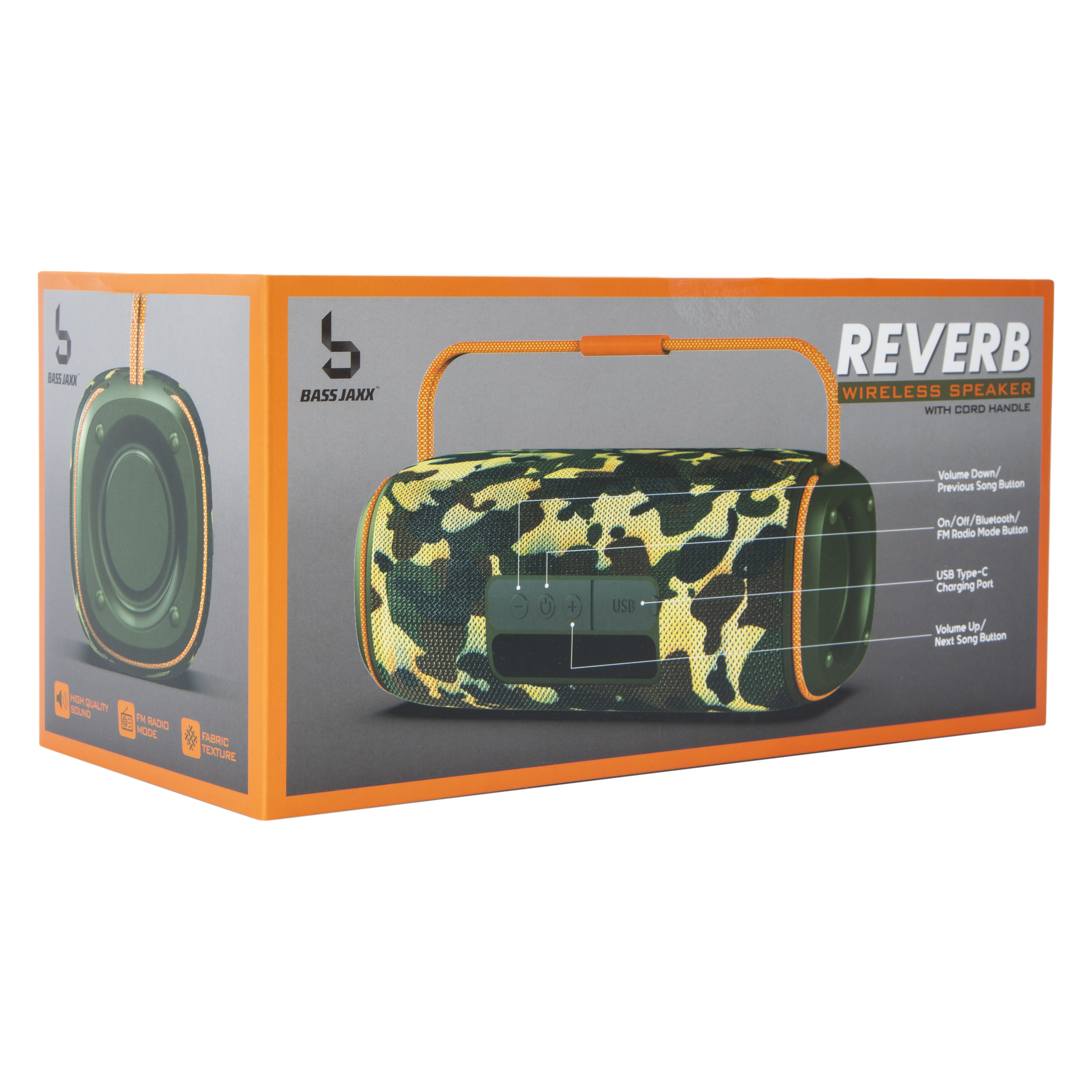 Bluetooth® Reverb Wireless Speaker With Cord Handle Five Below