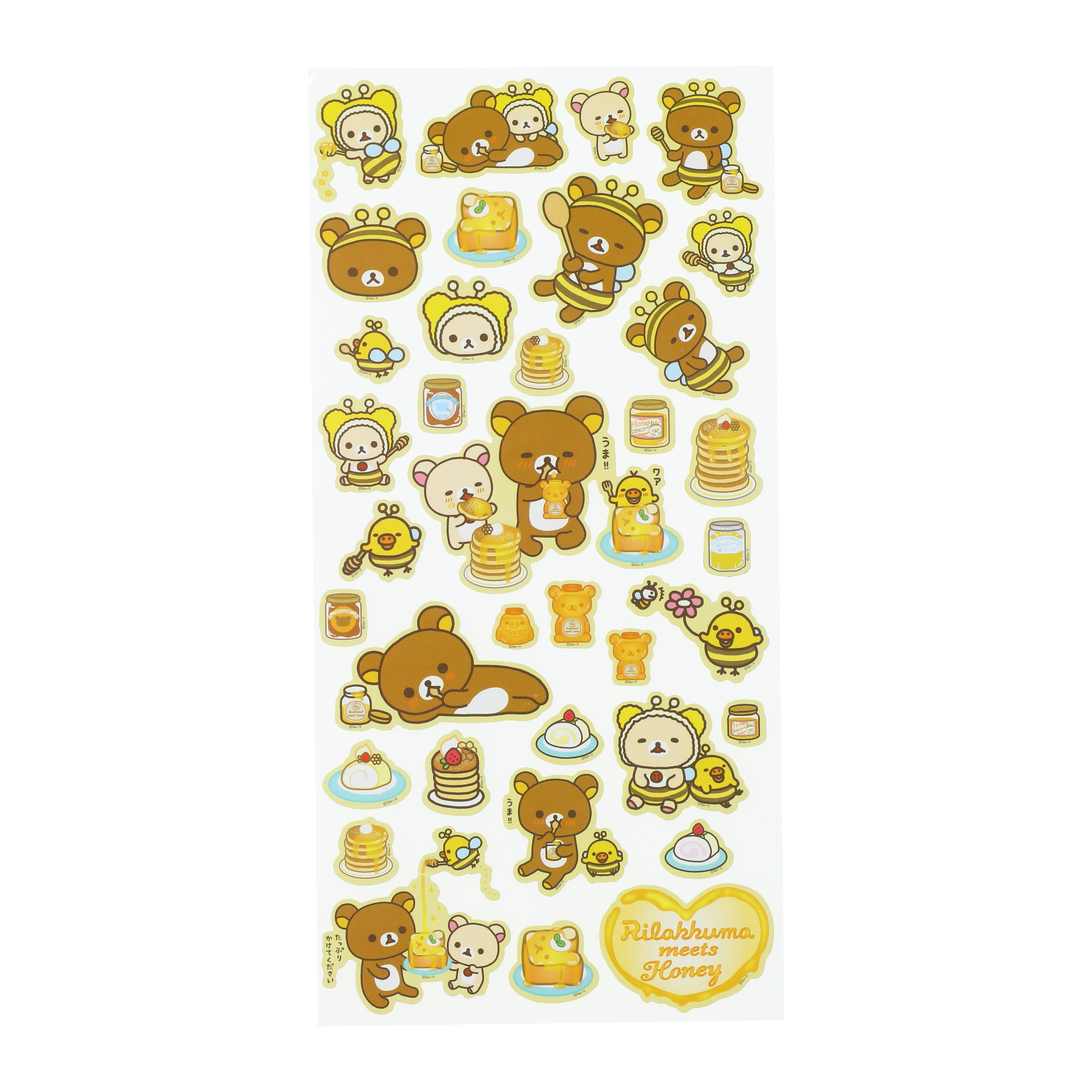 Rilakkuma™ Meets Honey Assorted Sticker Sheet