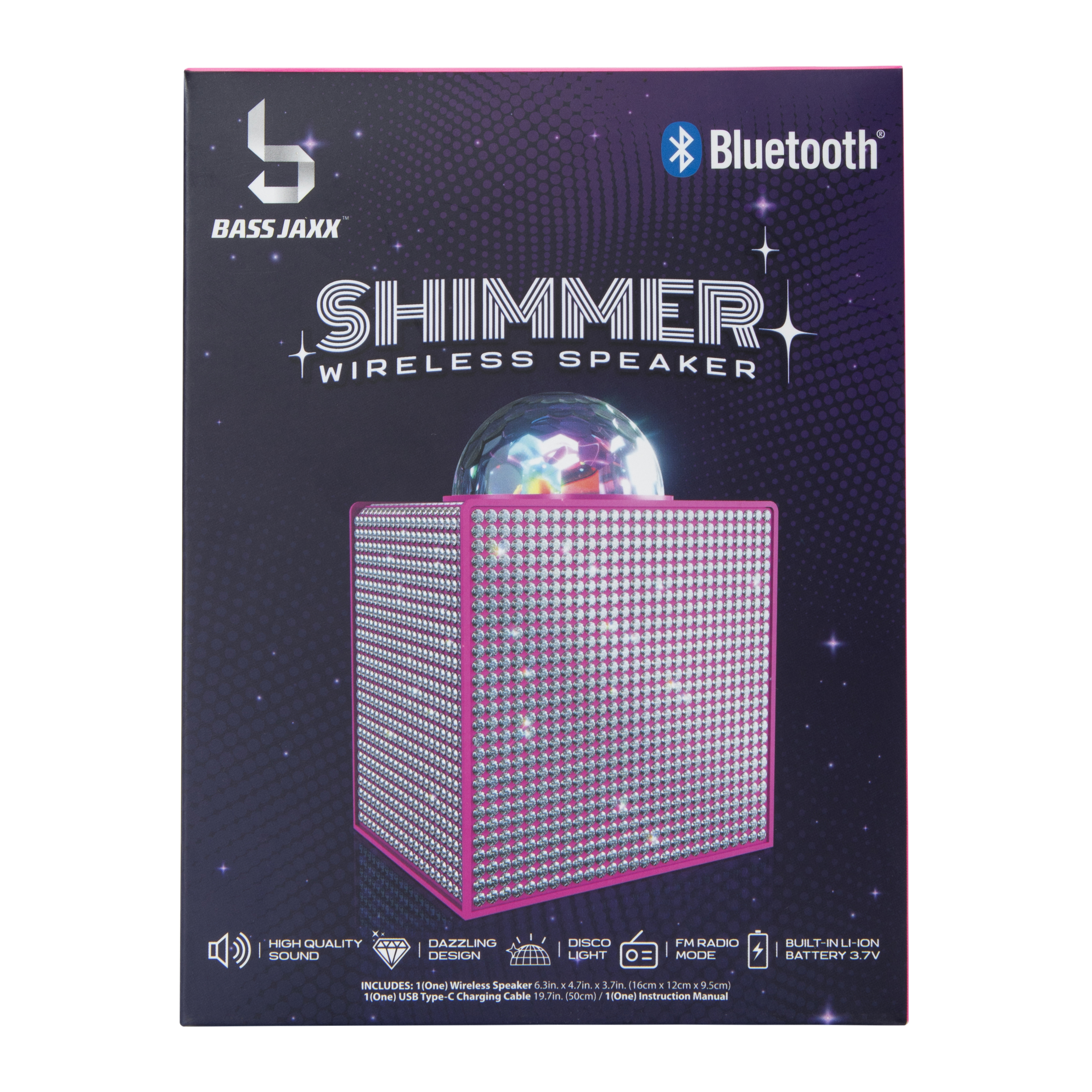 Shimmer Wireless Speaker With Disco Light