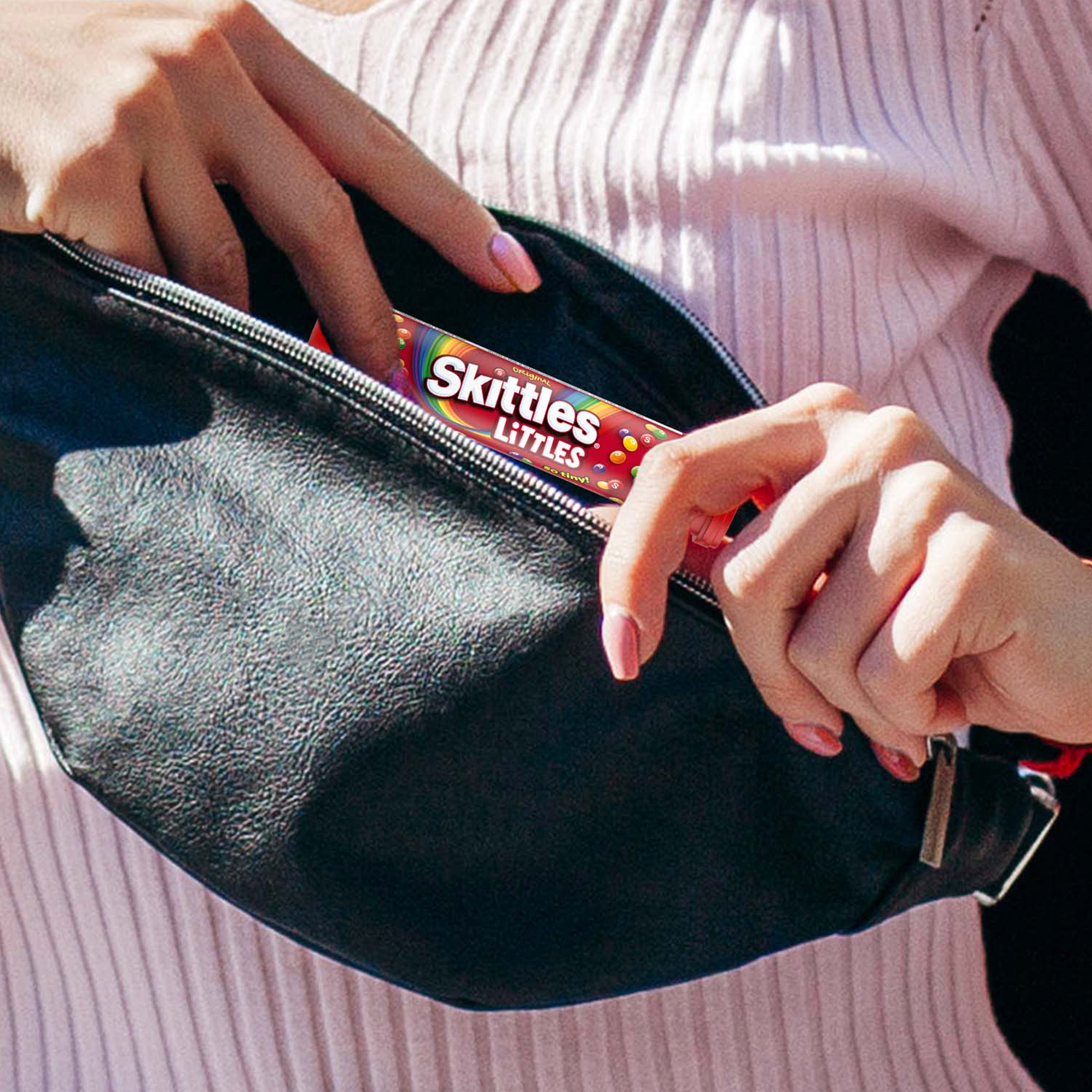 SKITTLES Original Littles Chewy Candy, Share Size, 1.9 oz Mega Tube