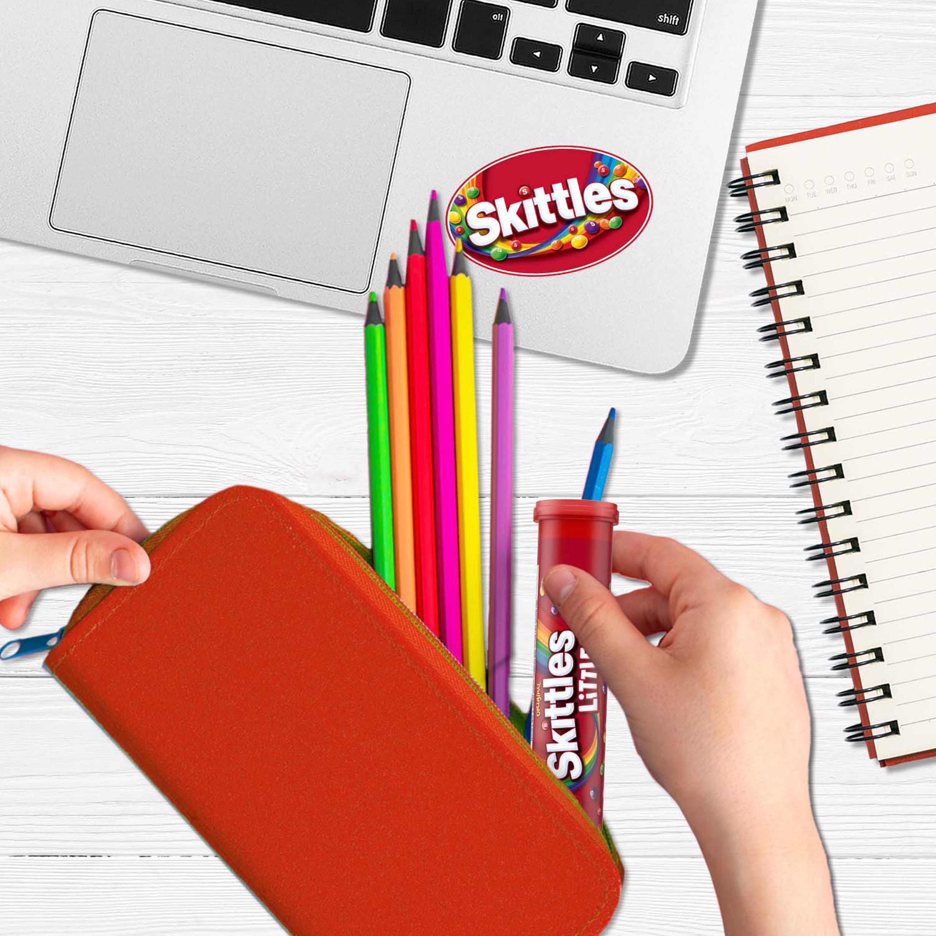 SKITTLES Original Littles Chewy Candy, Share Size, 1.9 oz Mega Tube