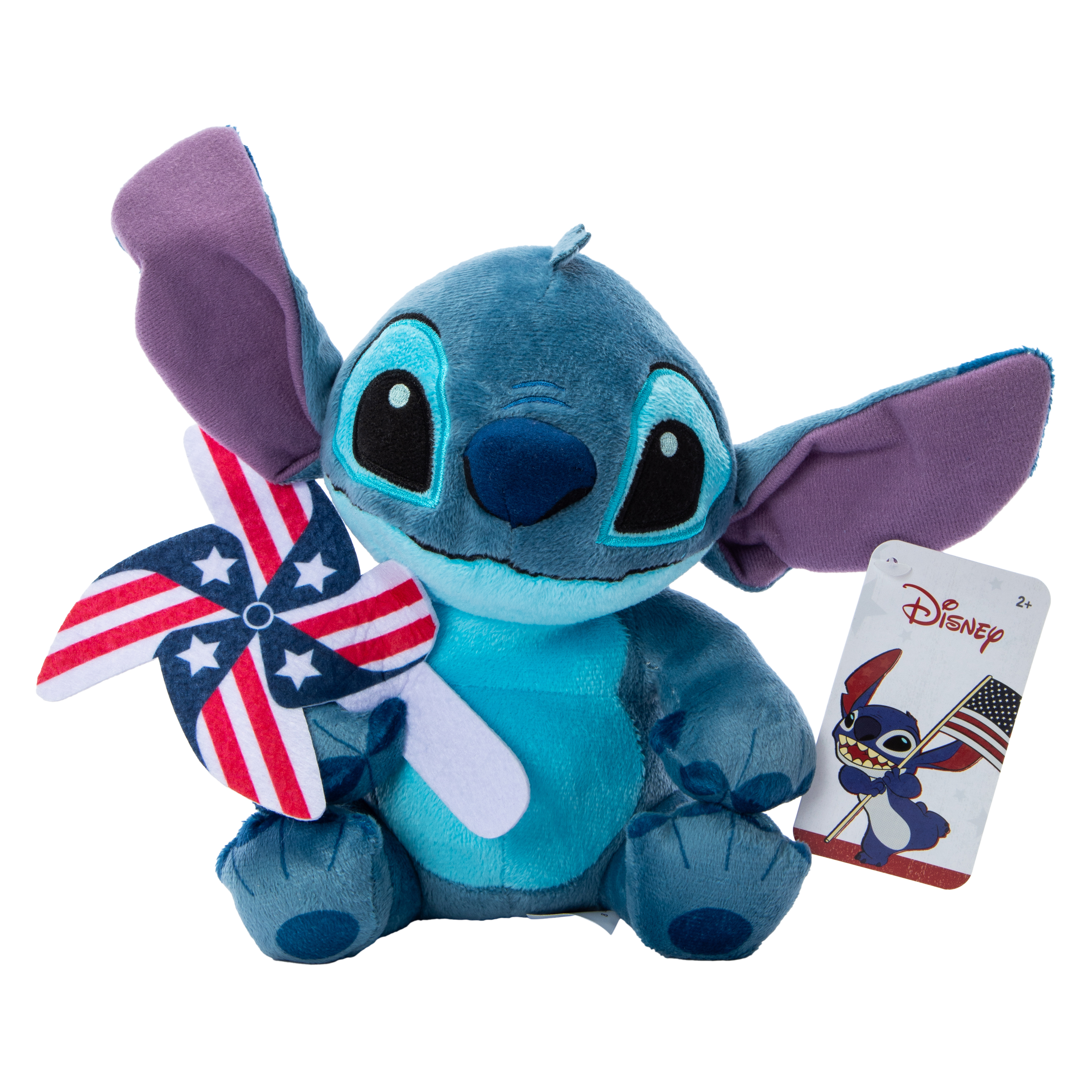 Patriotic Disney Stitch Plush 7.88in