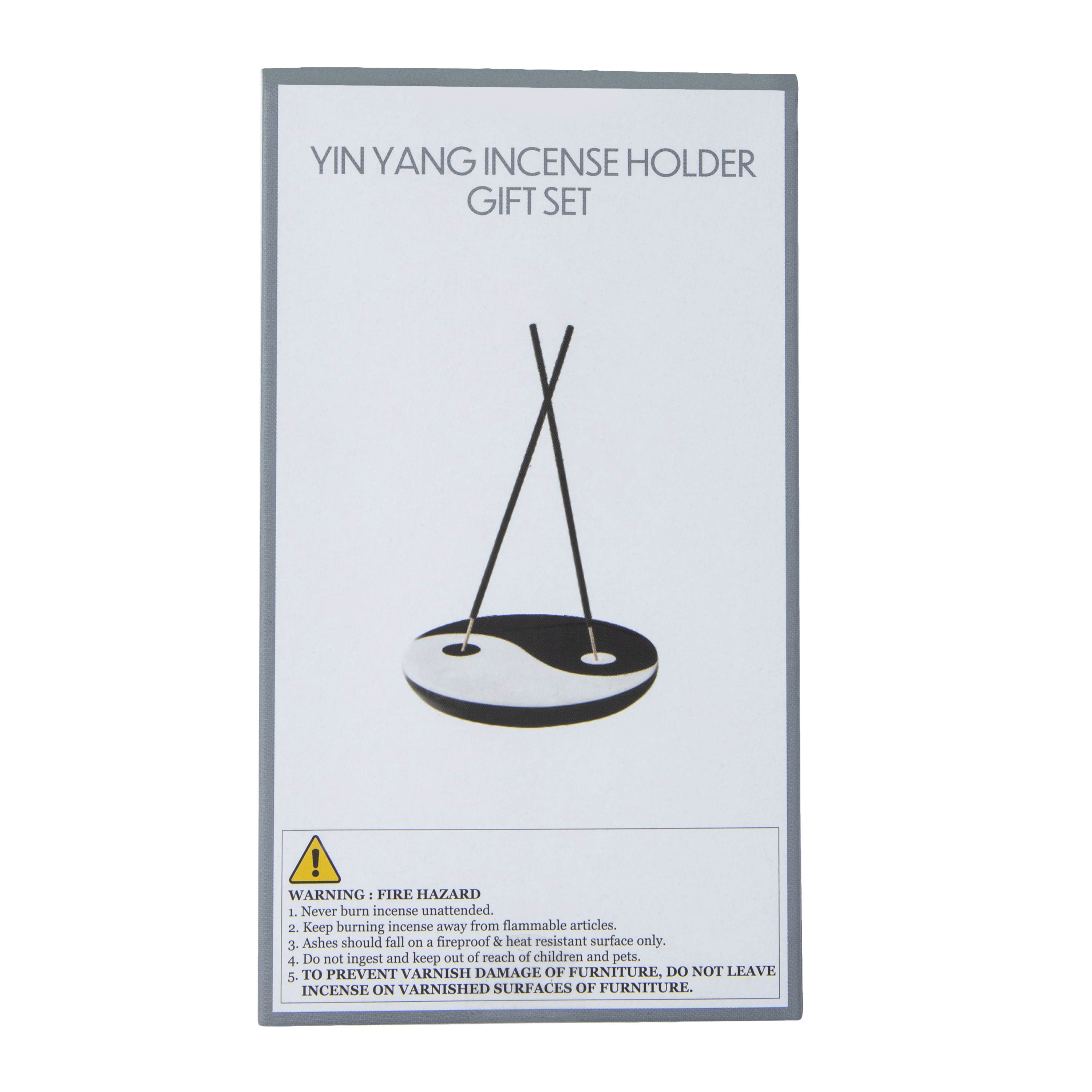Yin Yang Incense Holder Gift Set With 30 Incense Sticks