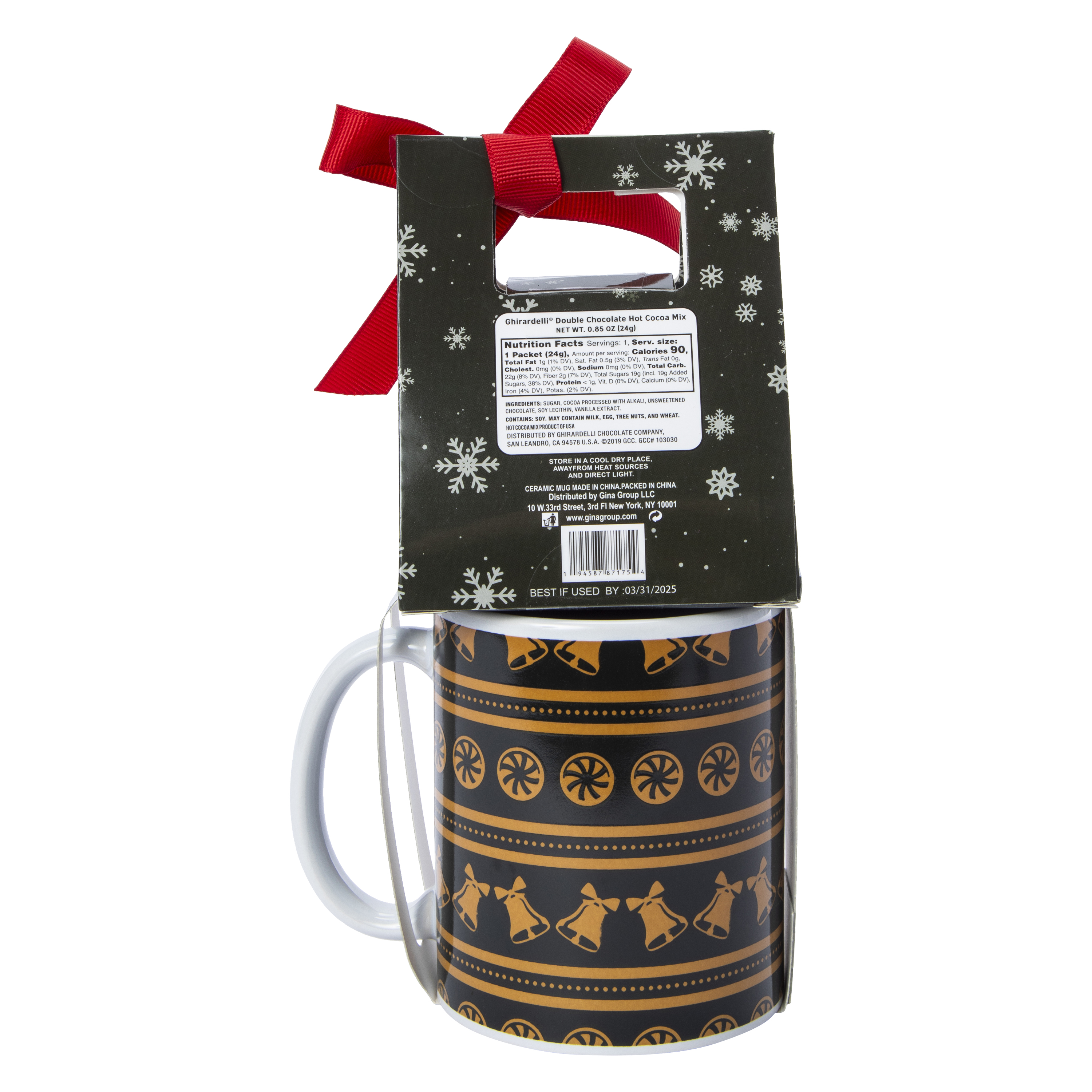 Ghiradelli® Hot Cocoa Mix & Brown Mug Set