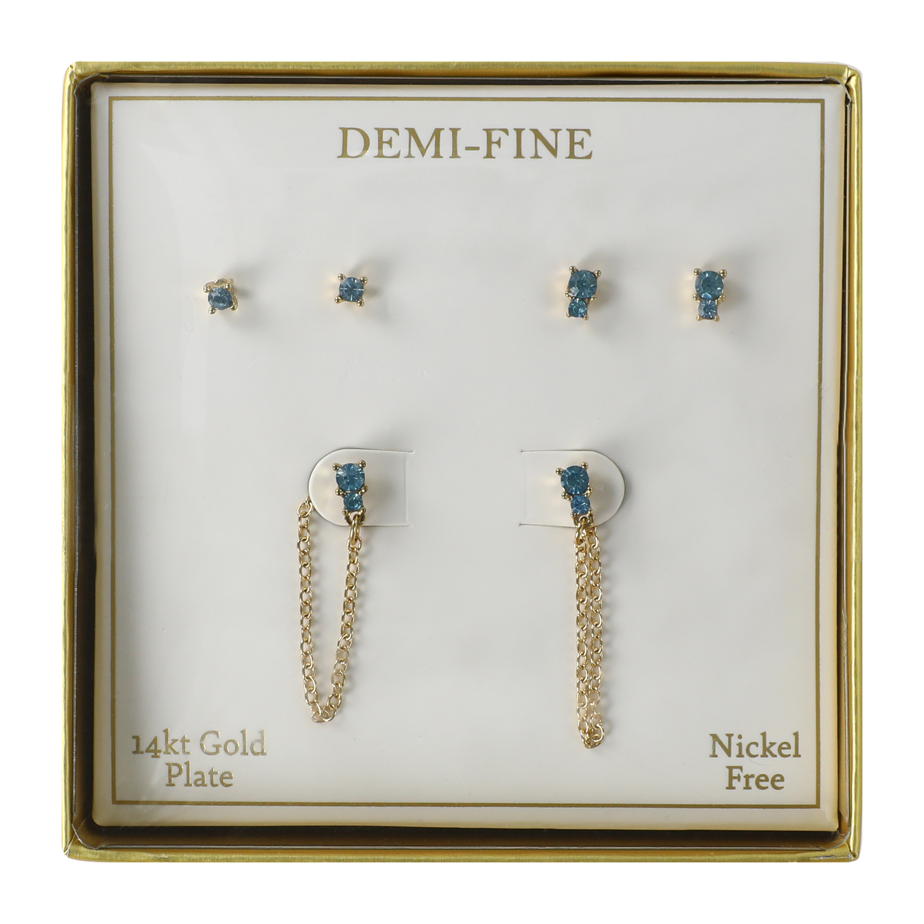 Demi-Fine Earrings With 14K Gold Plate