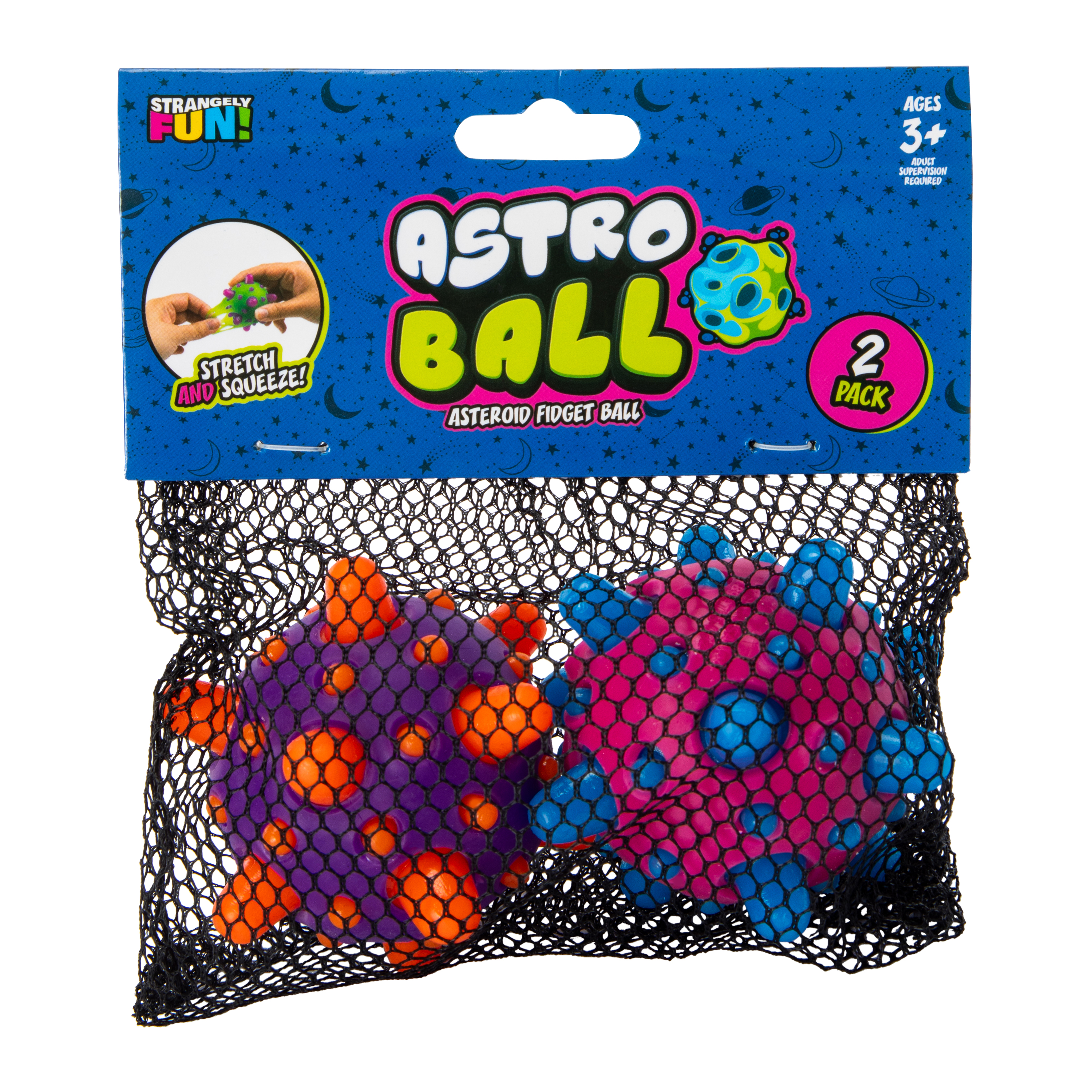 Astro Ball Asteroid Fidget Toy 2-Count (Styles May Vary)