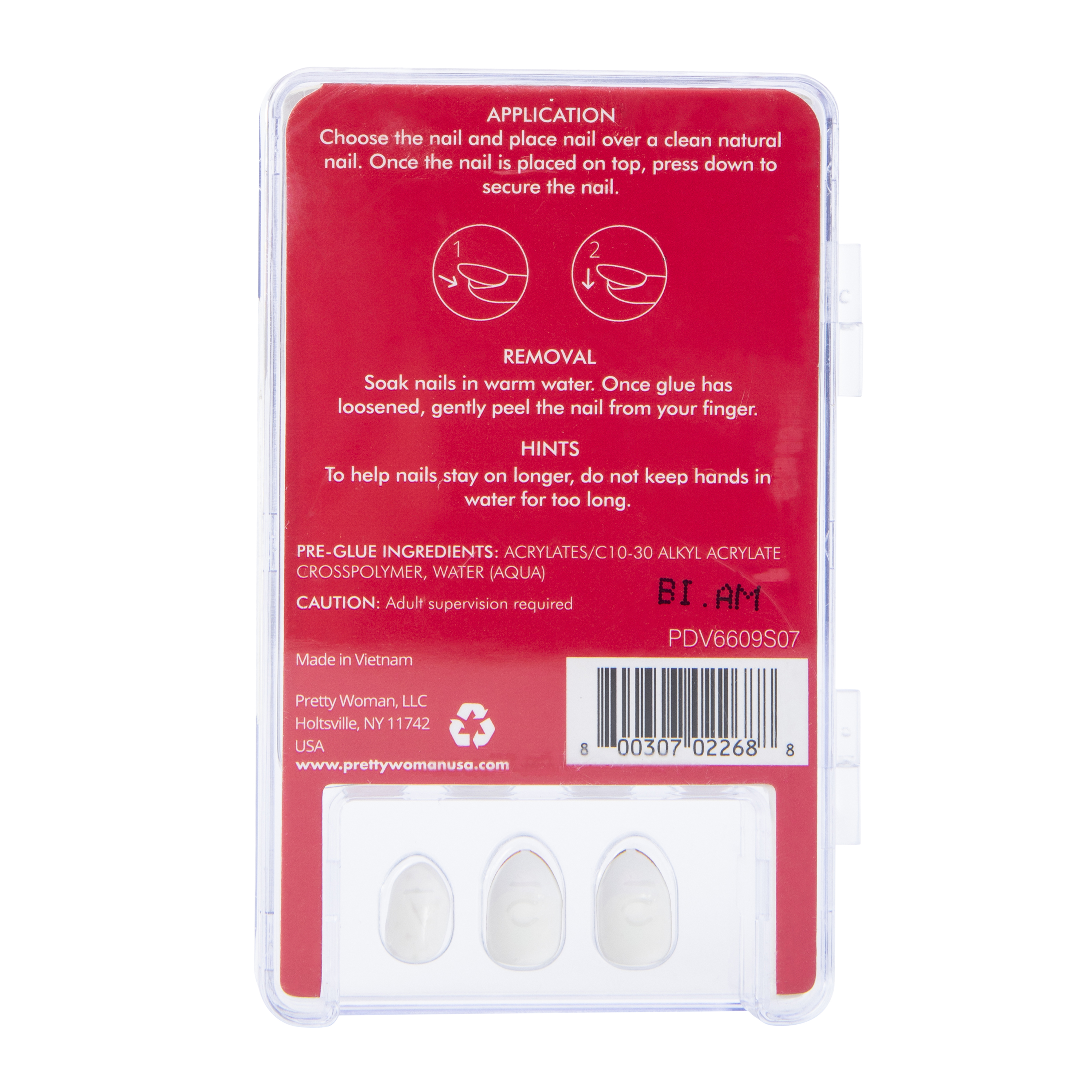 Pretty Woman Kids Press On Holiday Faux Nails 24-Piece Set