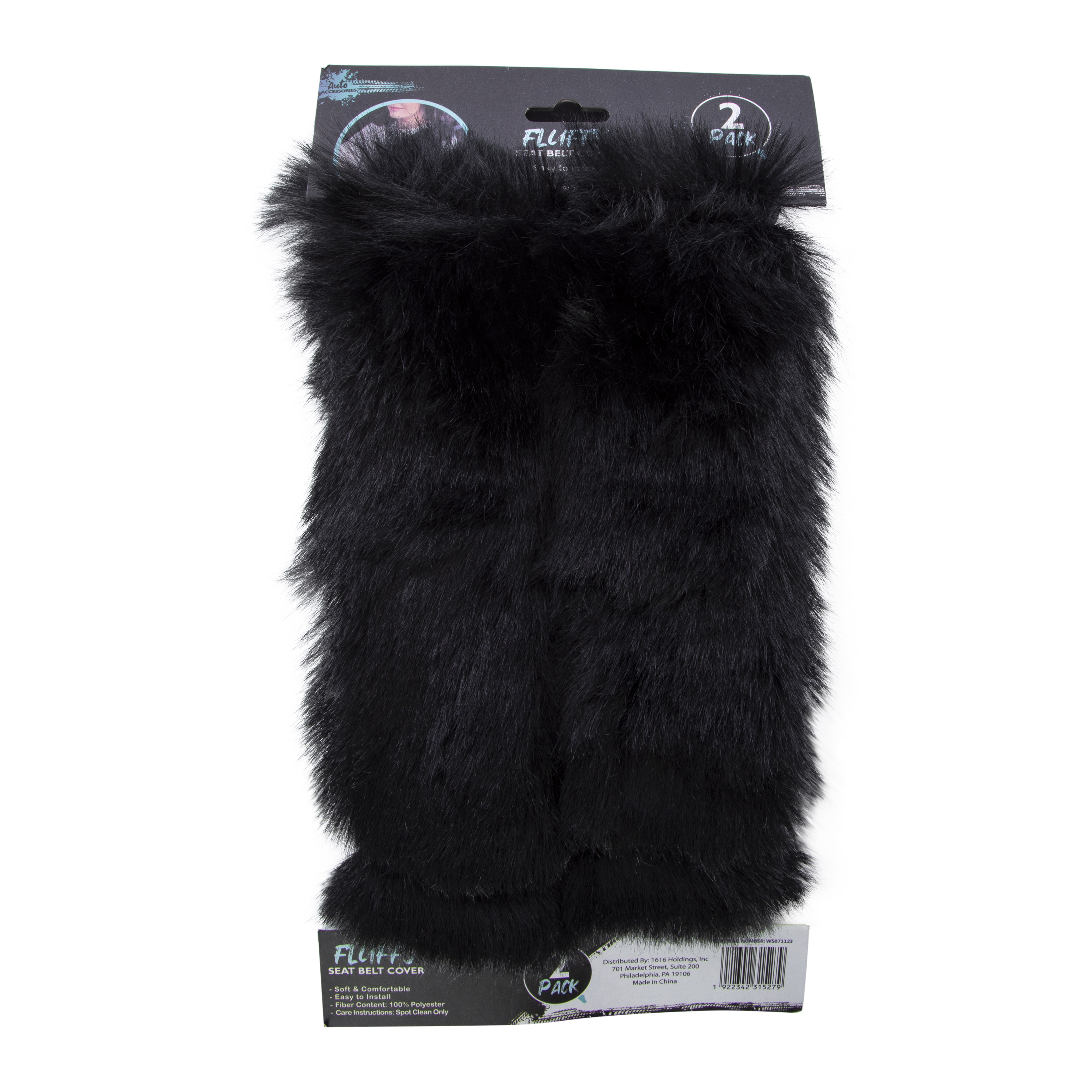 Faux Fur Seatbelt Covers 2-Pack