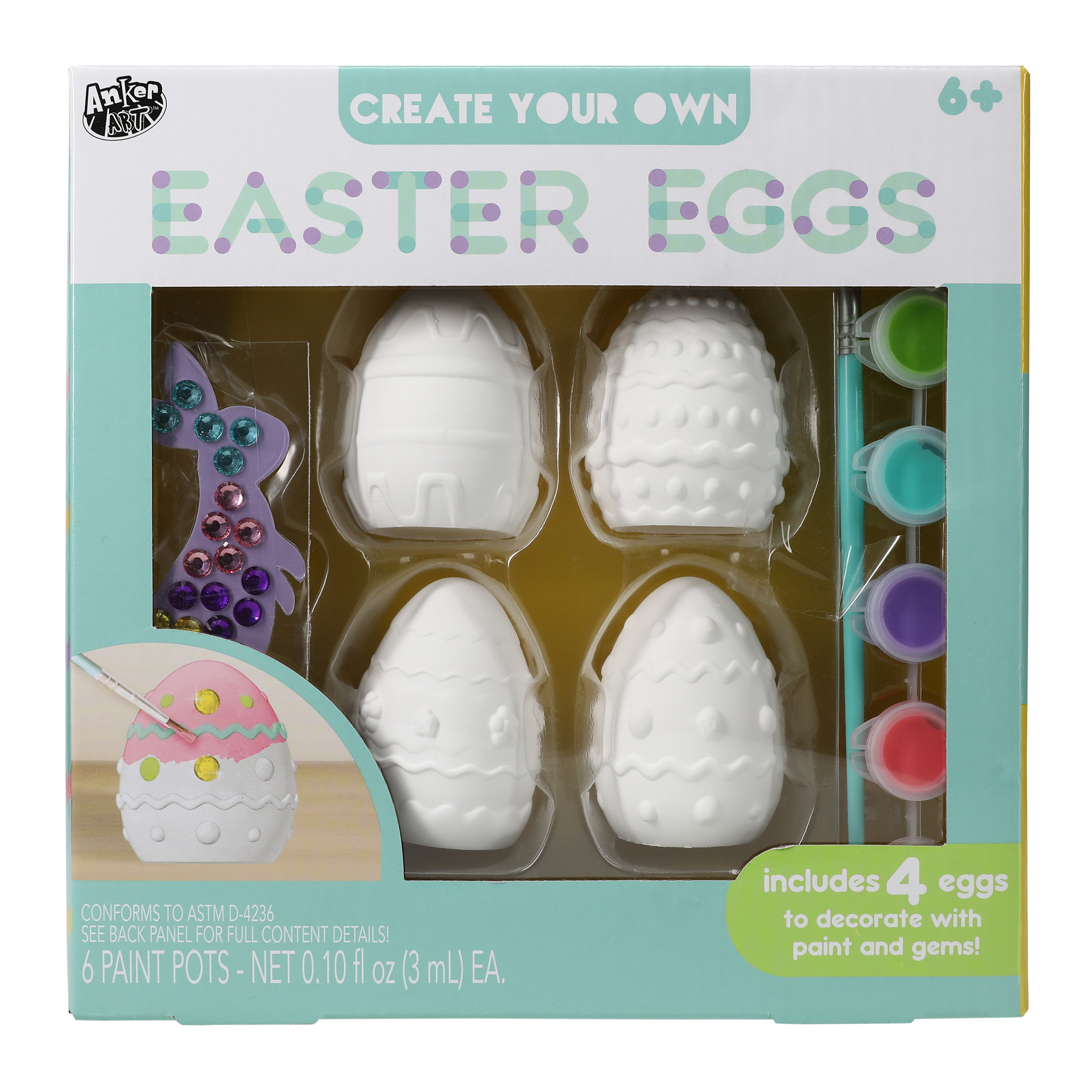 Easter Egg Decorating Kit 4-Count