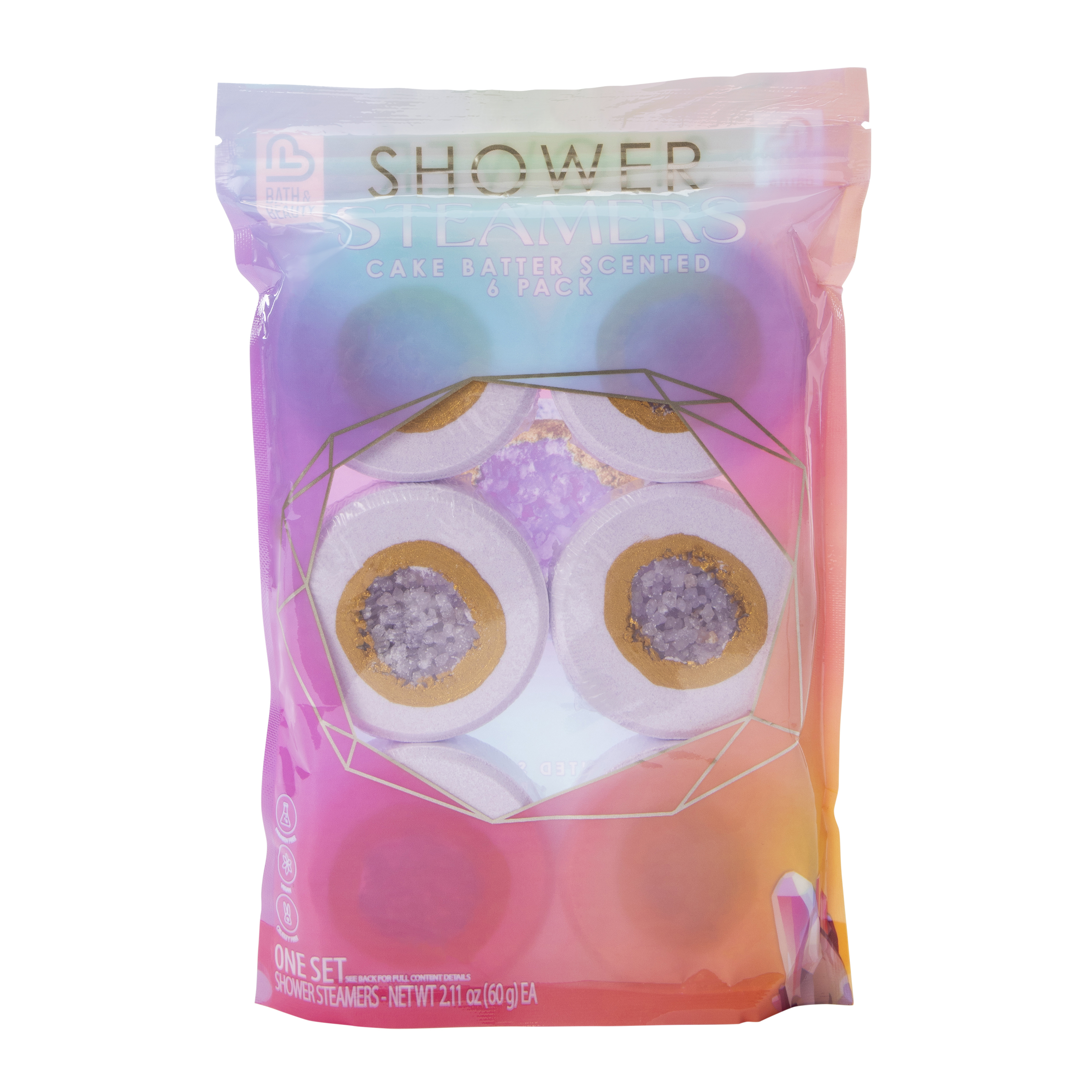 Geode Crystal Shower Steamers 6-Pack