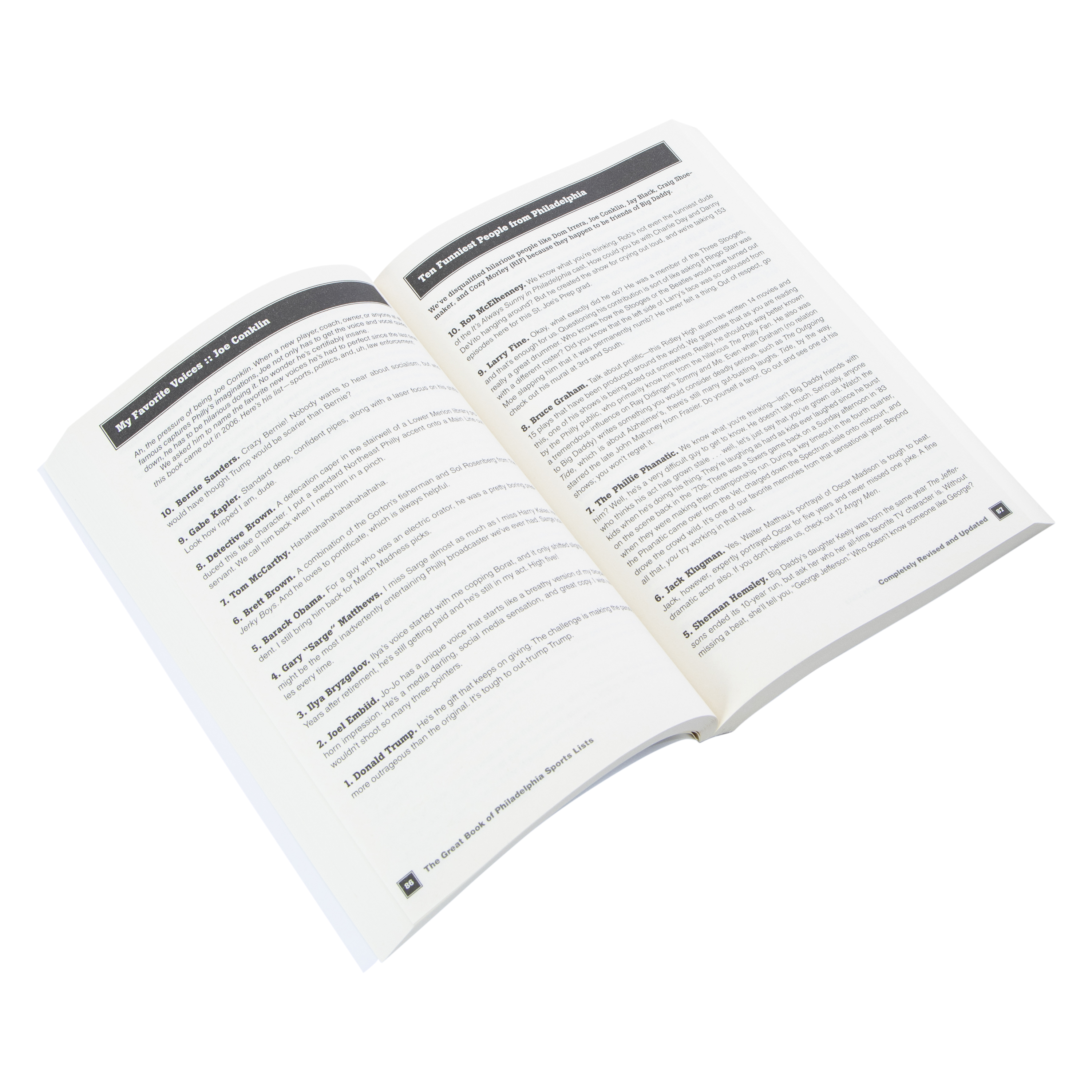 The Great Book Of Philadelphia Sports Lists By Glen Macnow & Big Daddy Graham