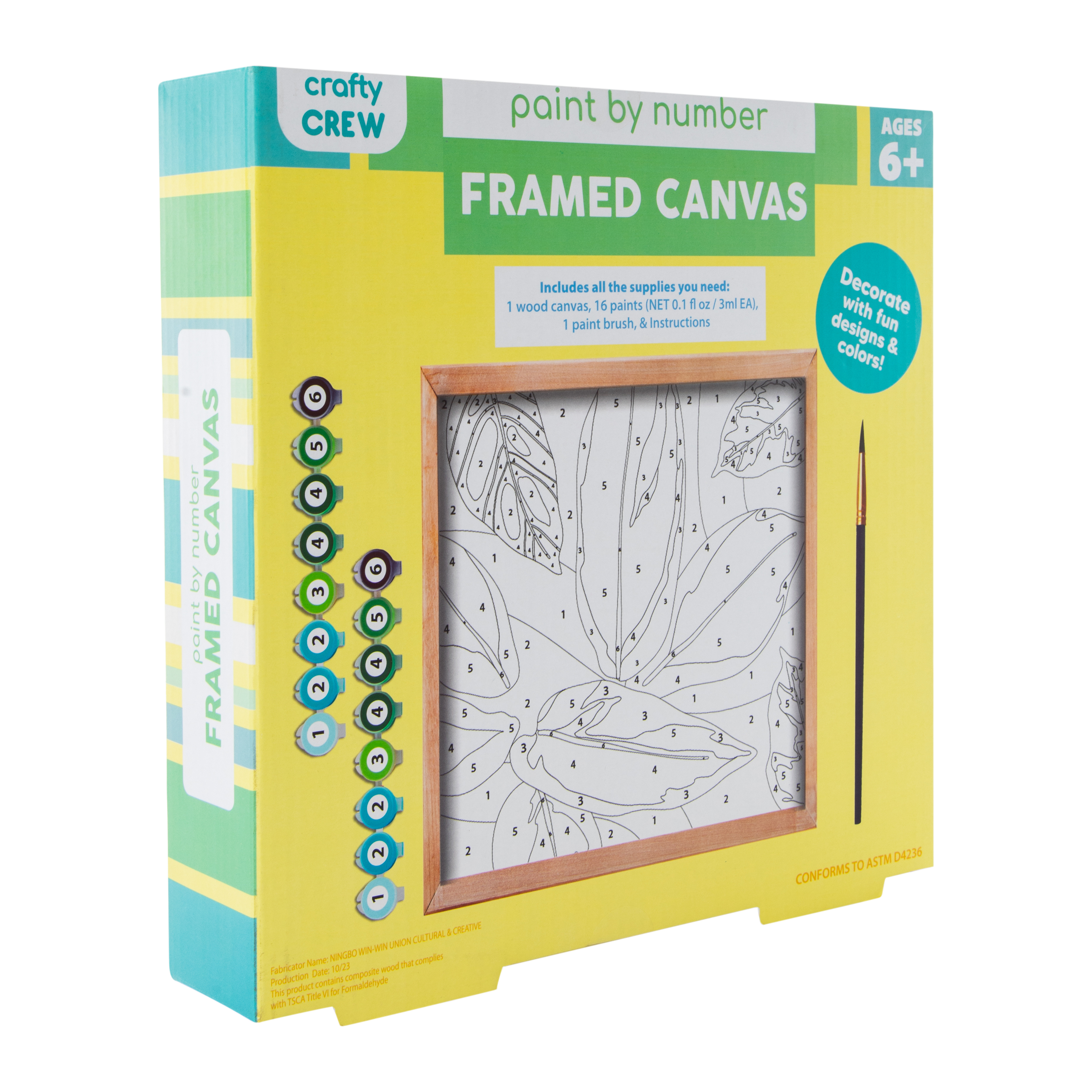 Paint By Number Framed Canvas Set
